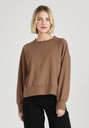 Organic Cotton Sweatshirt HEDI - Muddy Brown Givn Berlin