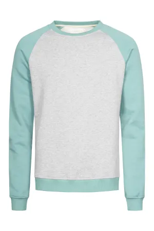 Organic Cotton Sweatshirt HUGO - Mercury Grey / Mint Givn Berlin