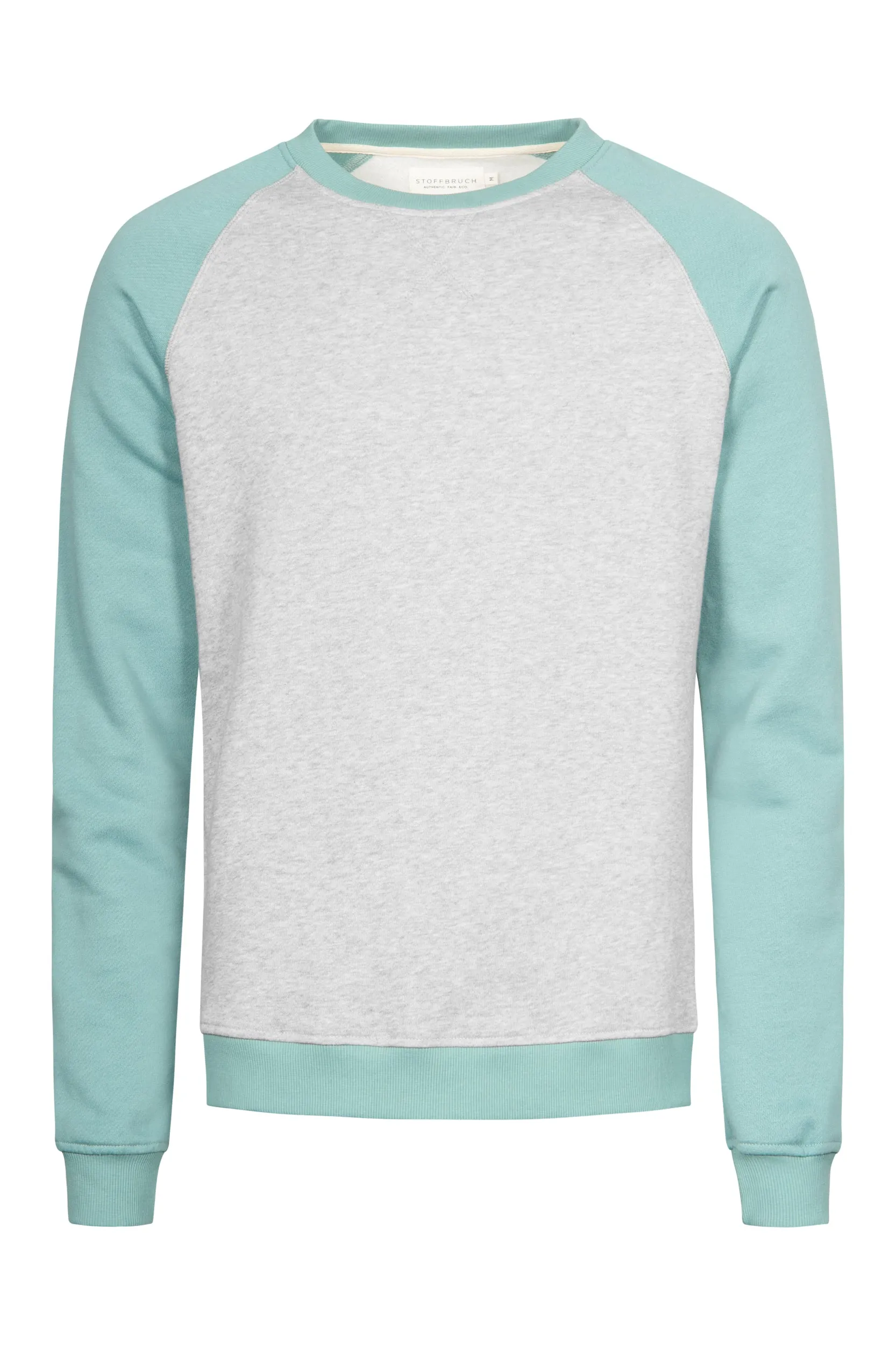 Organic Cotton Sweatshirt HUGO - Mercury Grey / Mint Givn Berlin