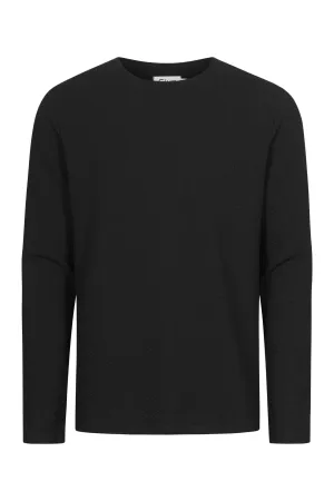 Organic Cotton Sweatshirt IAN - Black (Waffle) Givn Berlin
