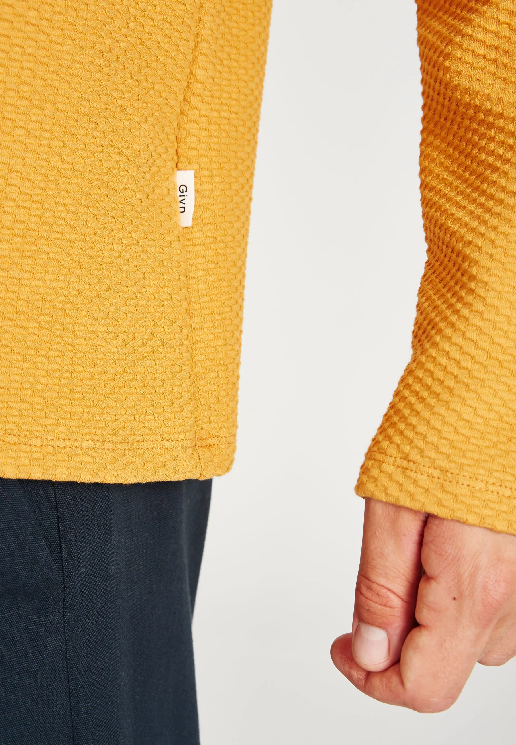 Organic Cotton Sweatshirt IAN - Pecan (Waffle) Givn Berlin