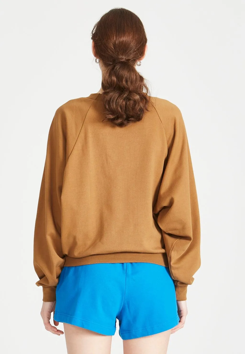 Organic Cotton Sweatshirt ISABEL - Rubber Brown Givn Berlin
