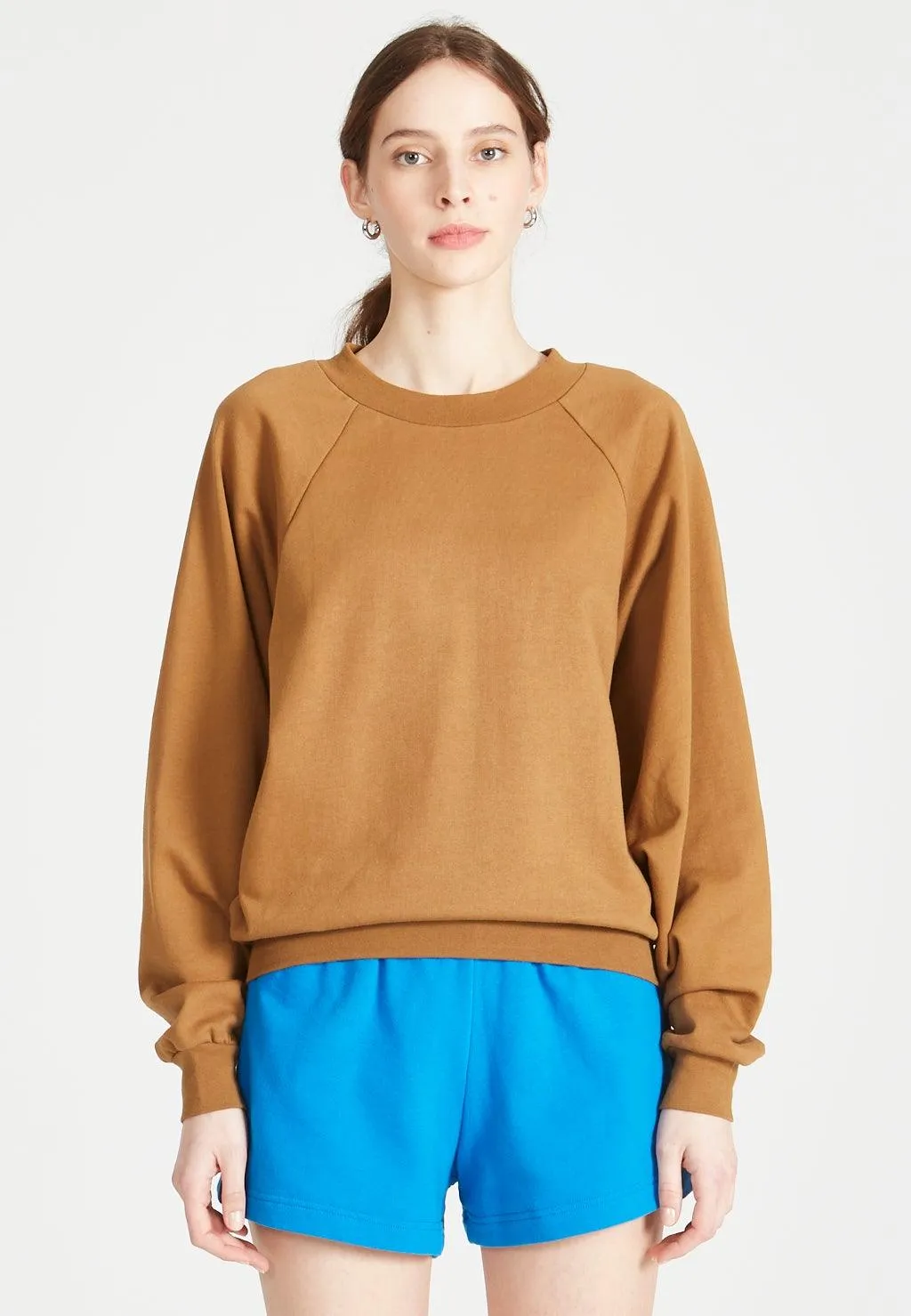 Organic Cotton Sweatshirt ISABEL - Rubber Brown Givn Berlin