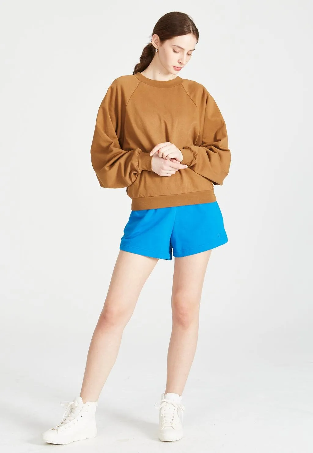 Organic Cotton Sweatshirt ISABEL - Rubber Brown Givn Berlin