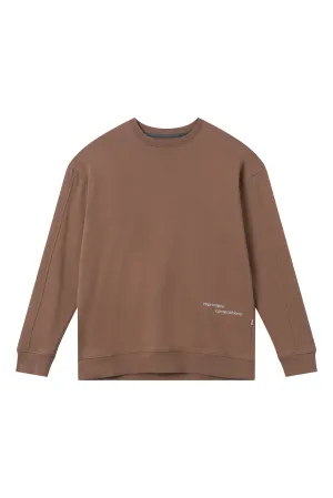 Organic Cotton Sweatshirt LOUIS - Muddy Brown Givn Berlin