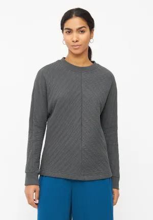 Organic Cotton Sweatshirt WILLOW - Shadow Grey (Lines) Givn Berlin