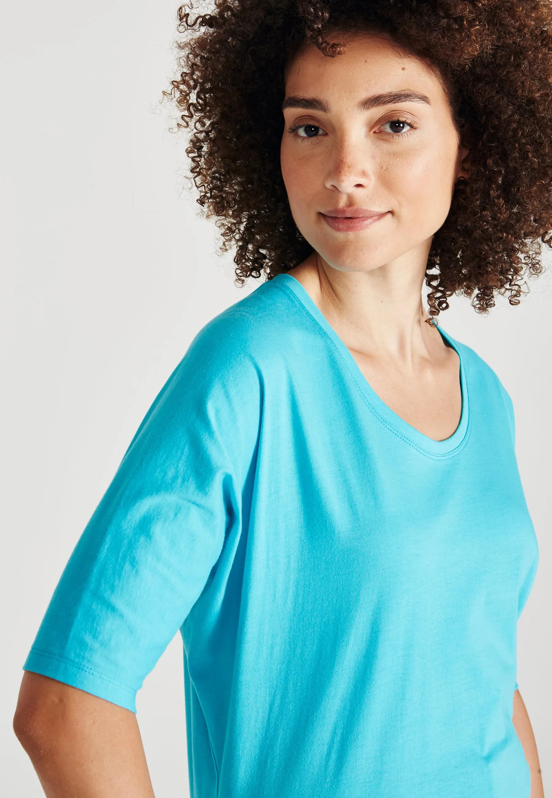 Organic Cotton T-shirt ALICE - Scuba Blue Givn Berlin