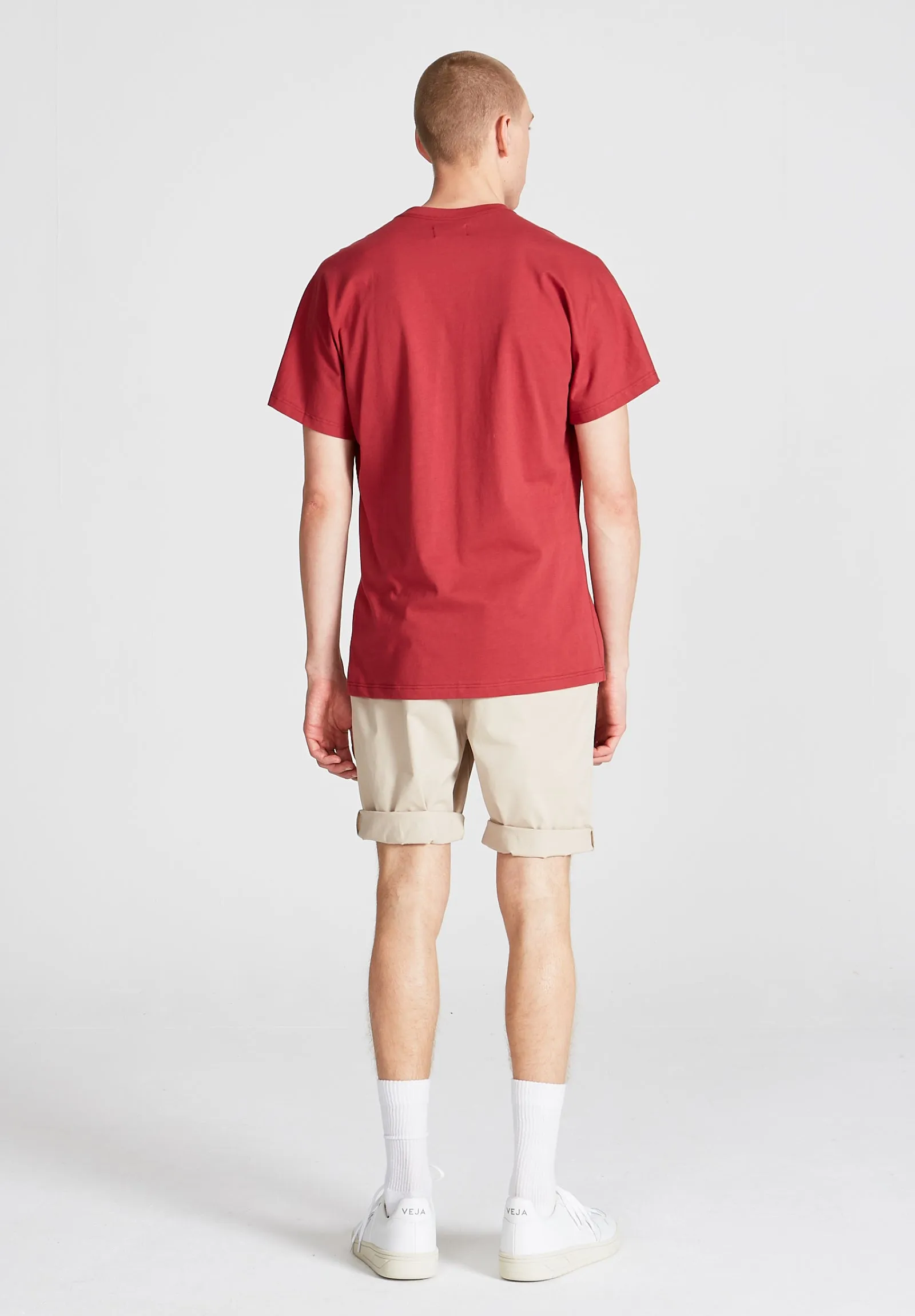 Organic Cotton T-shirt FRANK - Brick Red Givn Berlin
