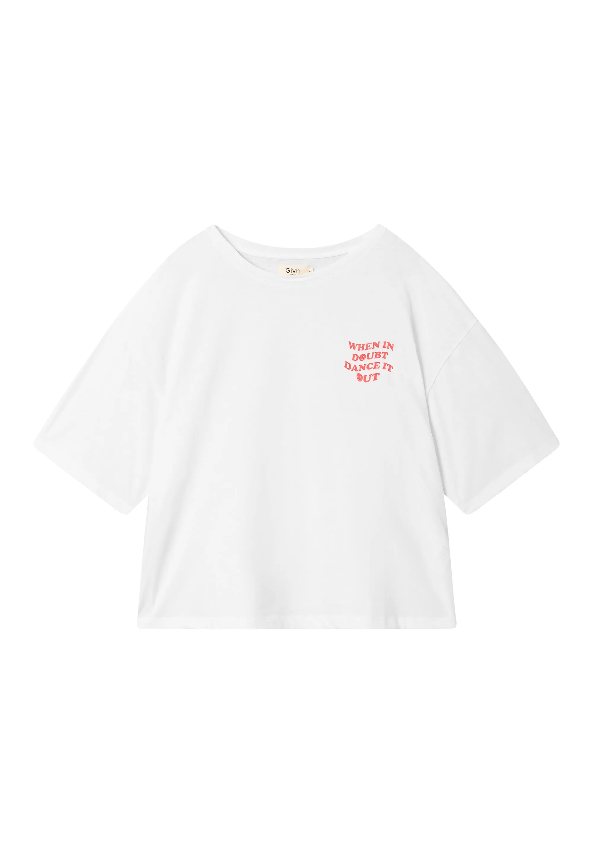 Organic Cotton T-Shirt JOLINA (Dance) - White Givn Berlin