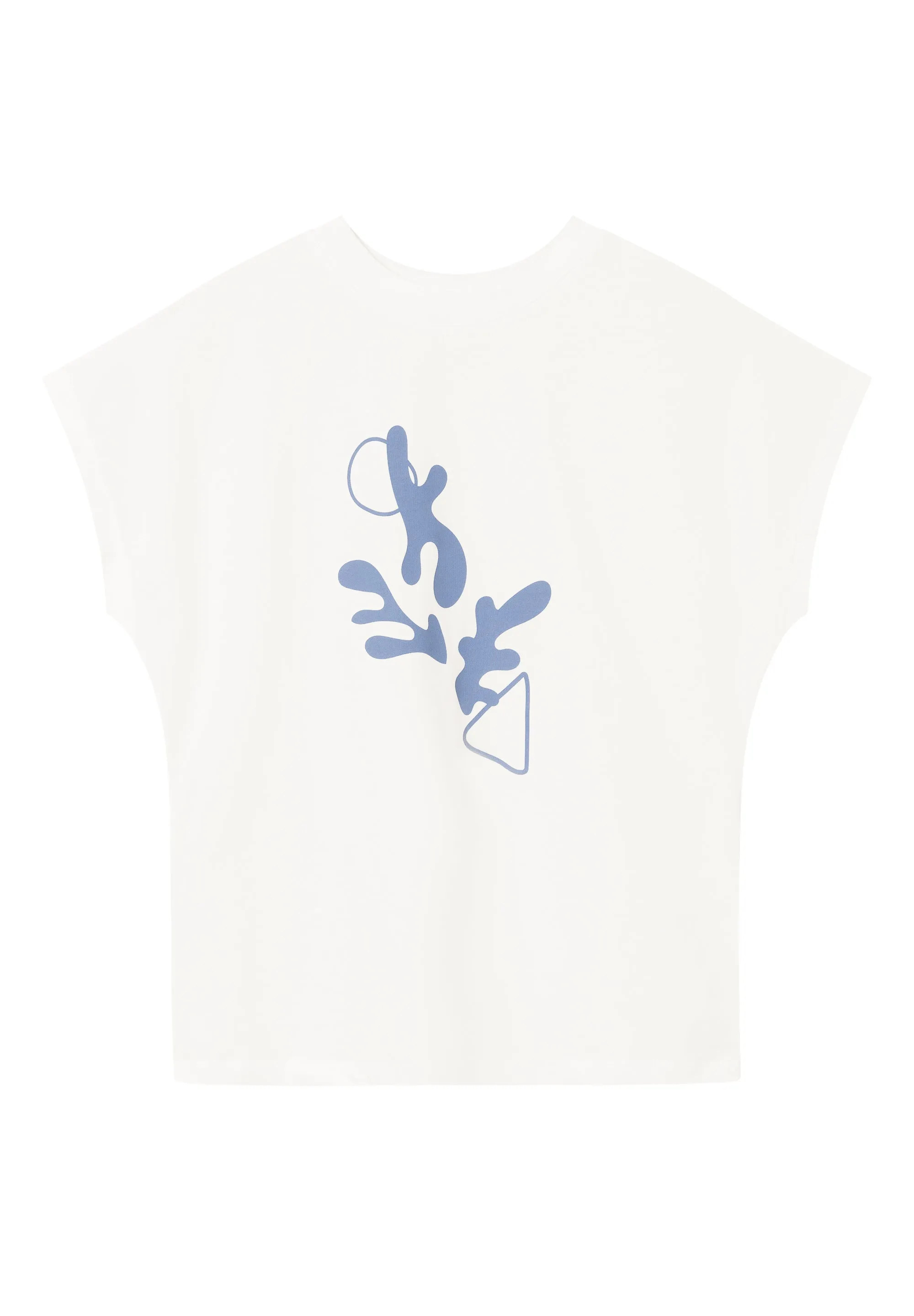 Organic Cotton T-shirt LAILA (Coral) - White Givn Berlin