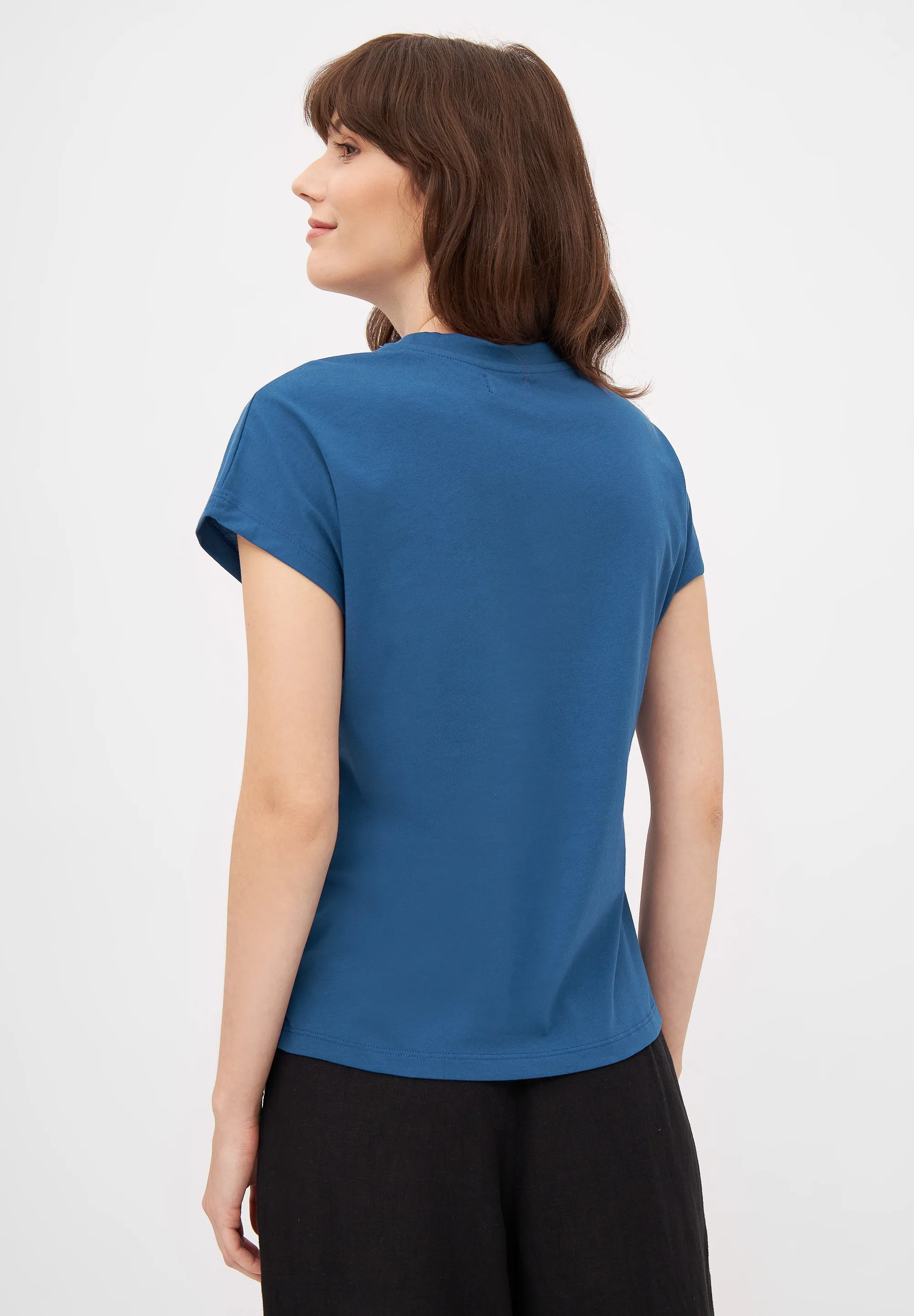 Organic Cotton T-shirt LAILA - Ocean Blue Givn Berlin
