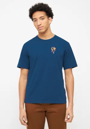 Organic Cotton T-shirt LASSE (Balloon) - Moroccan Blue Givn Berlin