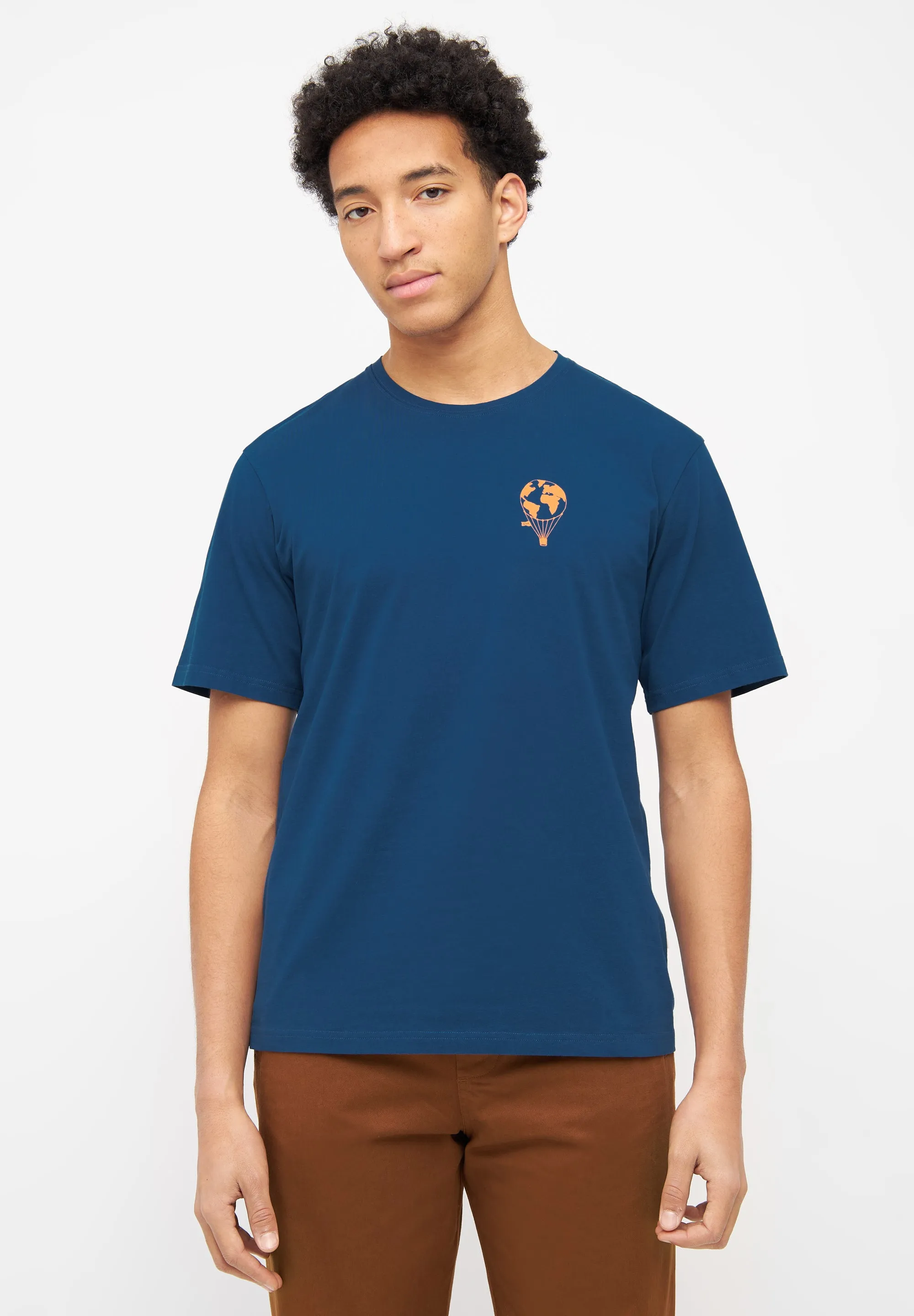 Organic Cotton T-shirt LASSE (Balloon) - Moroccan Blue Givn Berlin