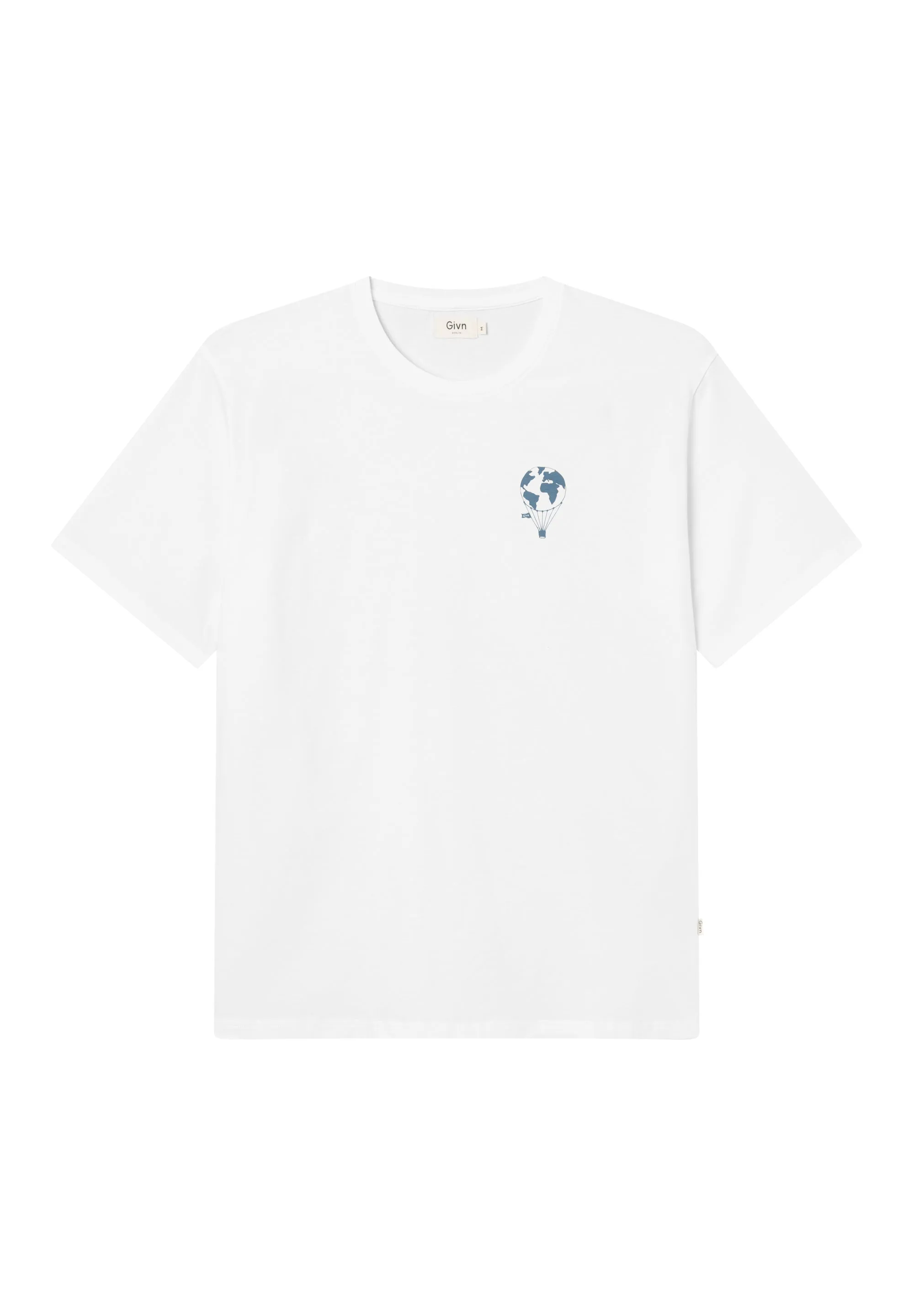 Organic Cotton T-shirt LASSE (Balloon) - White Givn Berlin