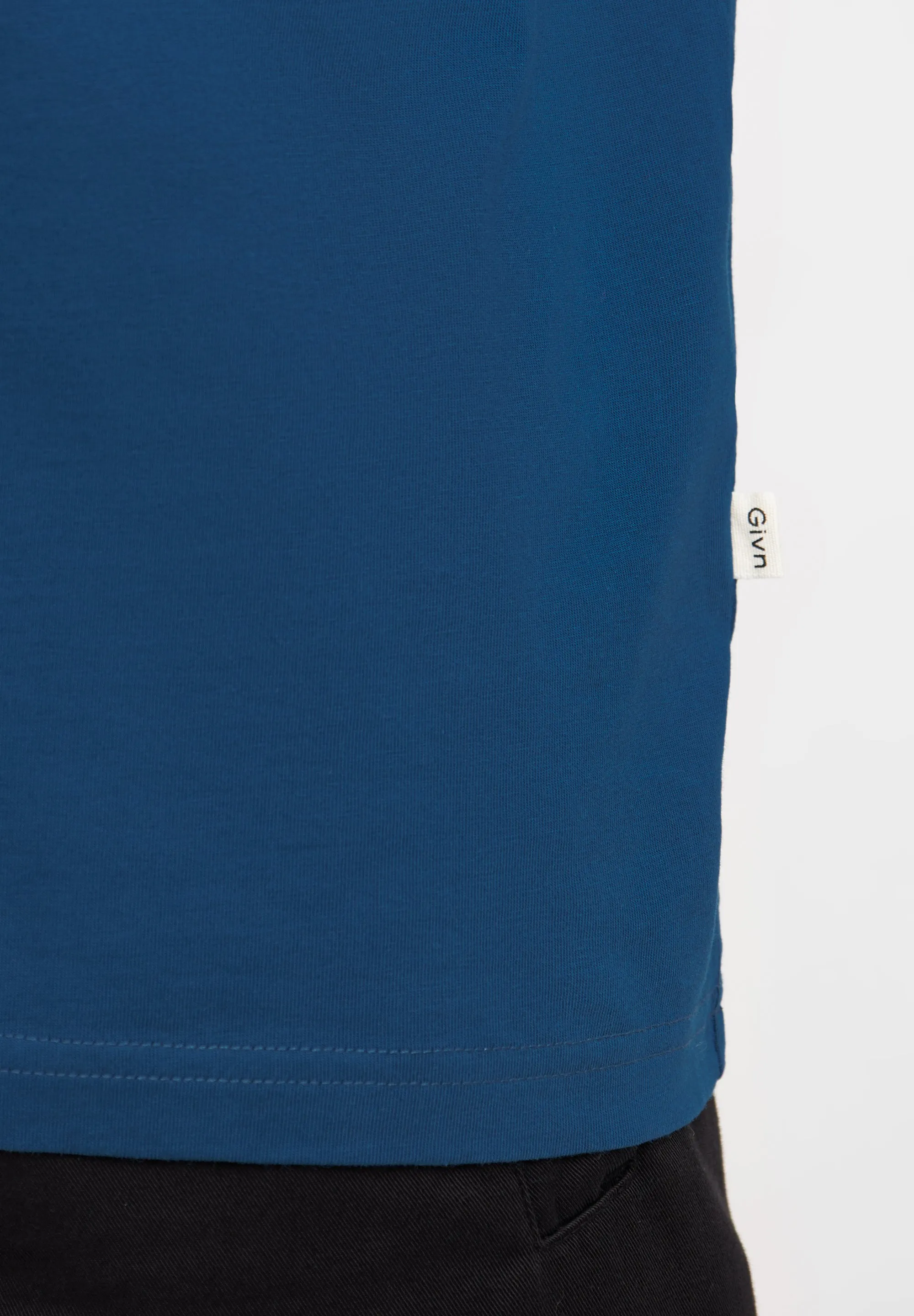 Organic Cotton T-shirt LASSE - Moroccan Blue Givn Berlin