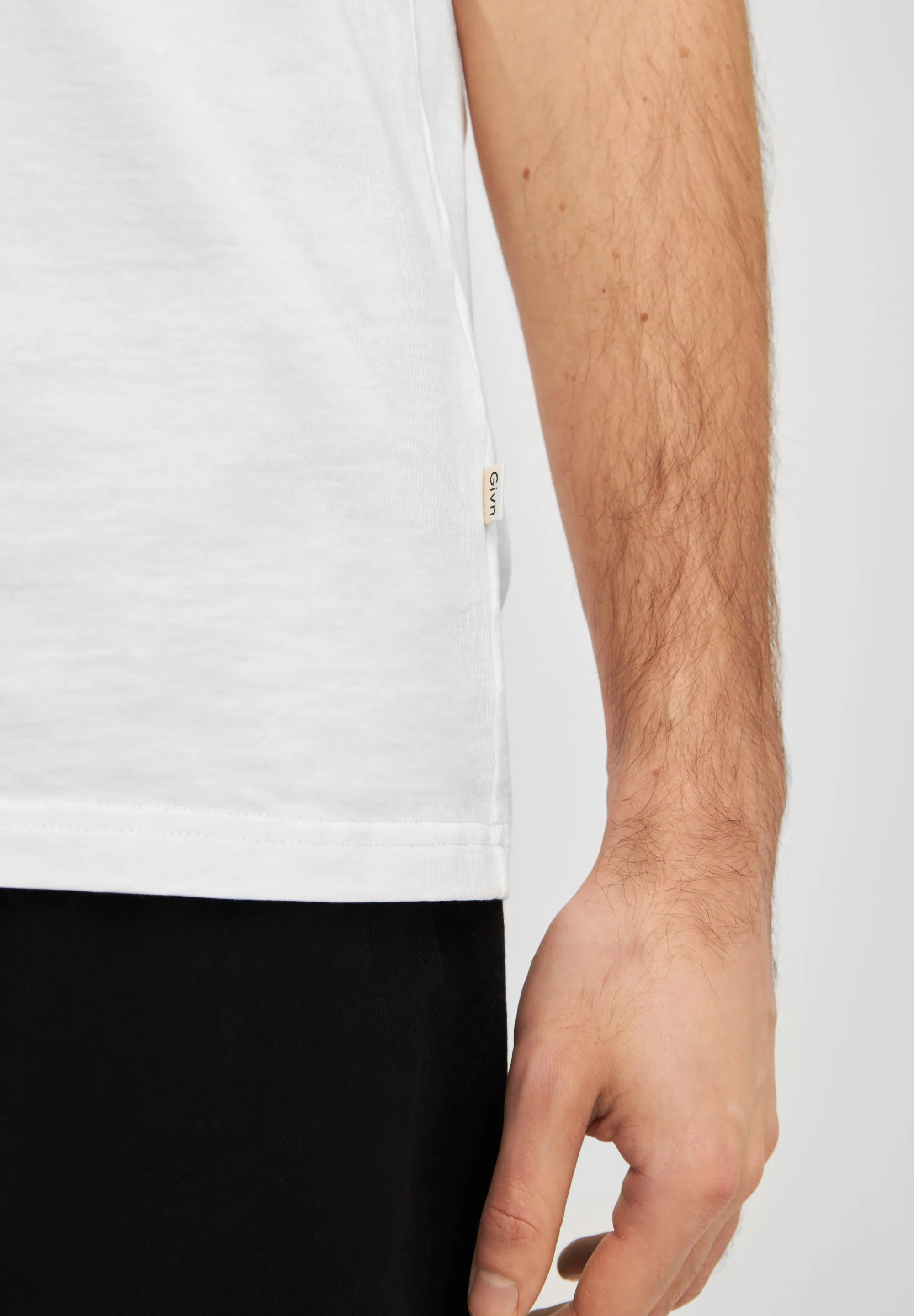 Organic Cotton T-shirt LASSE - White Givn Berlin