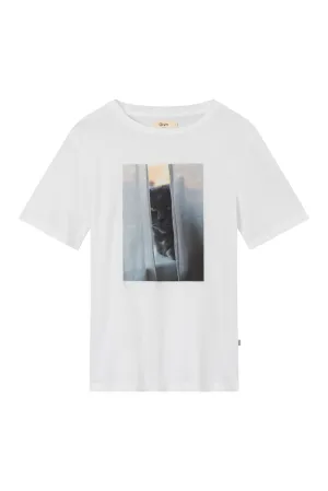 Organic Cotton T-Shirt MASHA (Cat) - White Givn Berlin