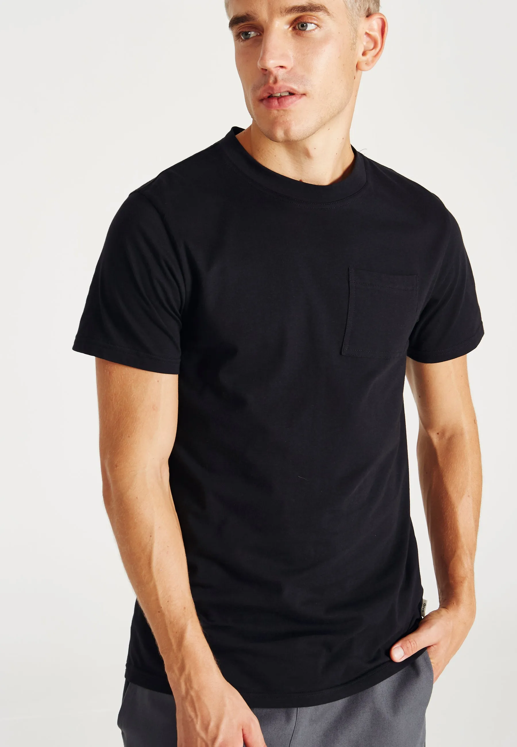 Organic Cotton T-Shirt NATE - Black Givn Berlin