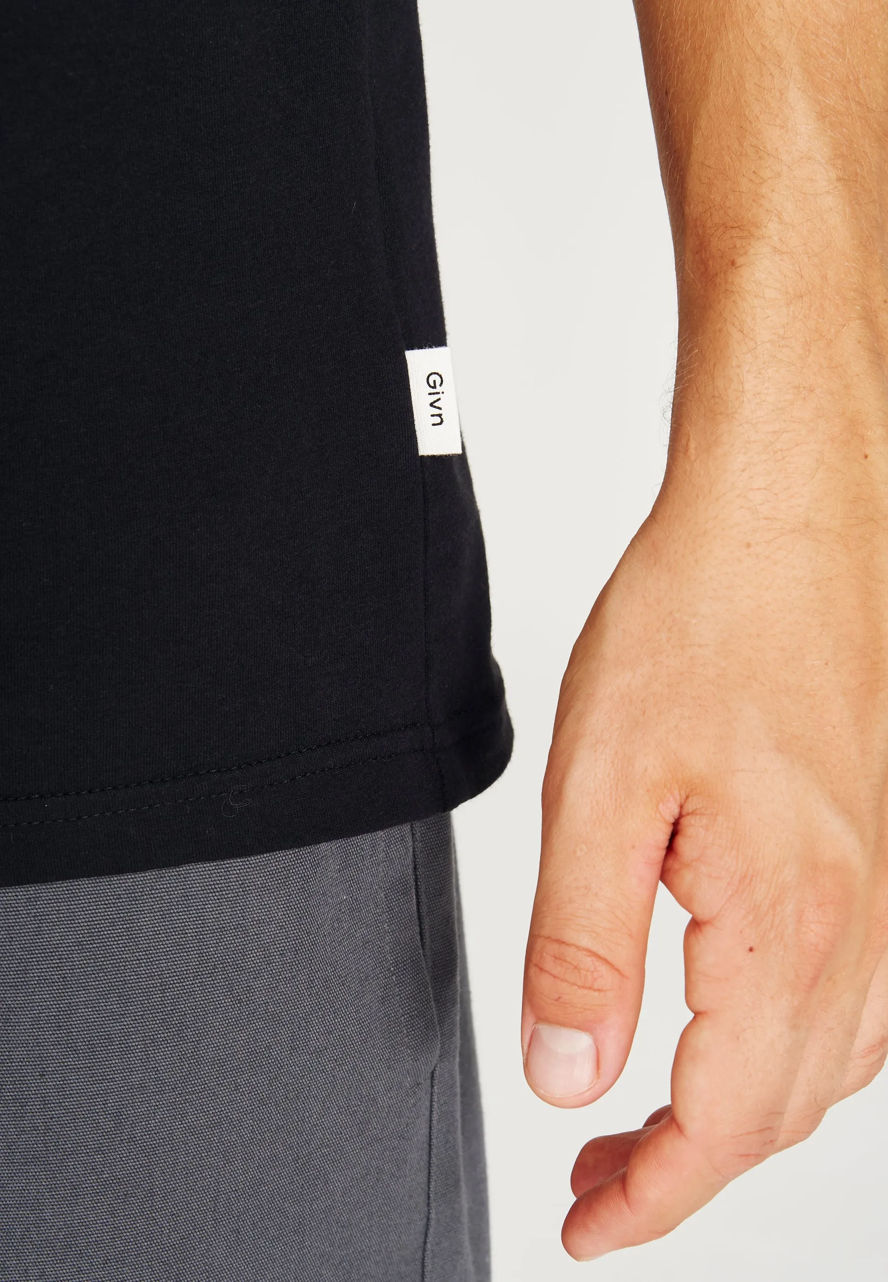 Organic Cotton T-Shirt NATE - Black Givn Berlin