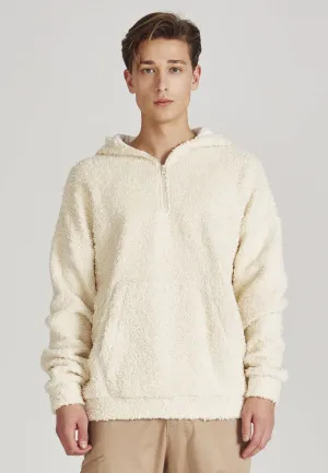 Organic Cotton Teddy Fur Hoodie KENNETH - Off White Givn Berlin