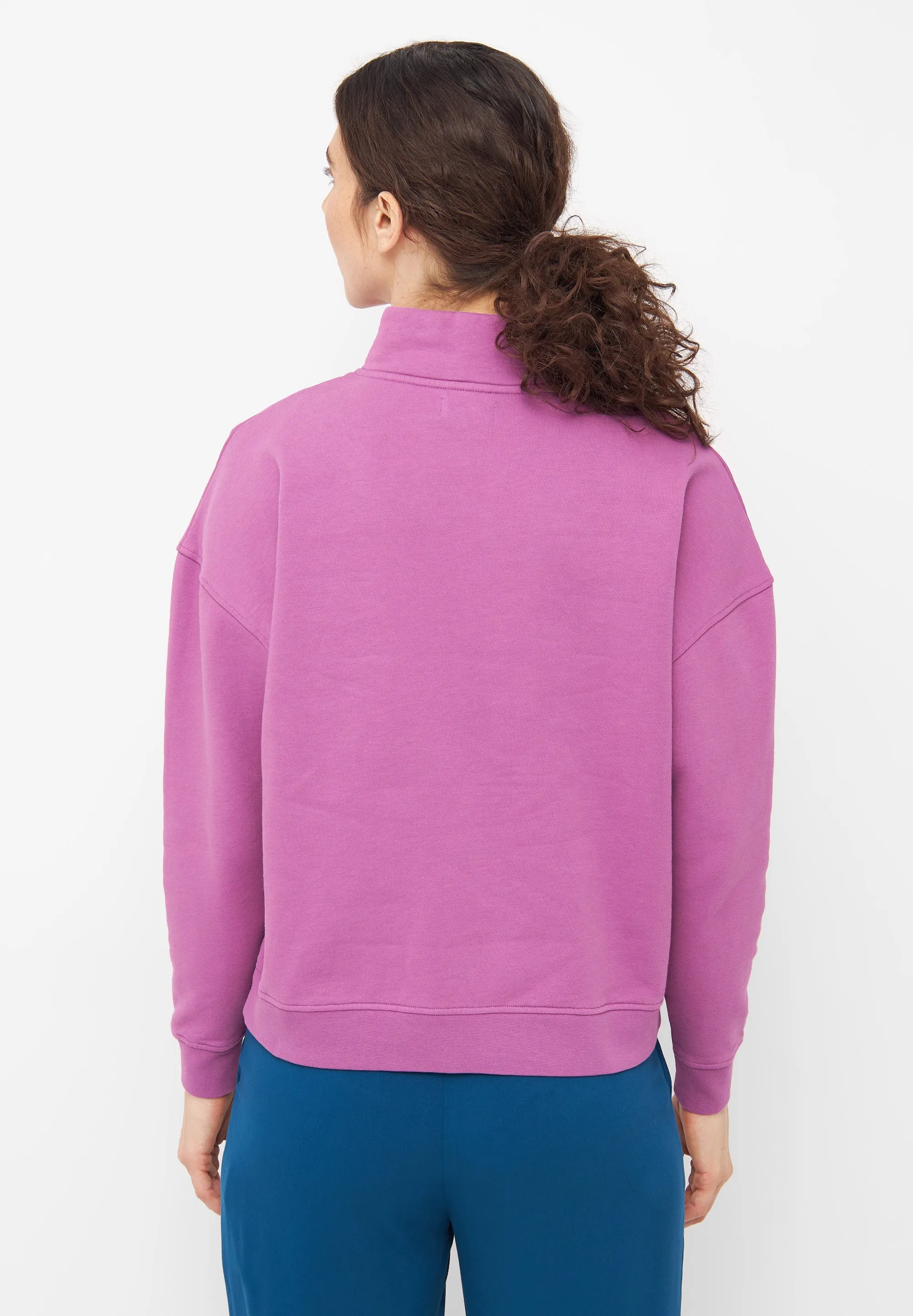 Organic Cotton Troyer Sweater DAKOTA - Soft Violet Givn Berlin