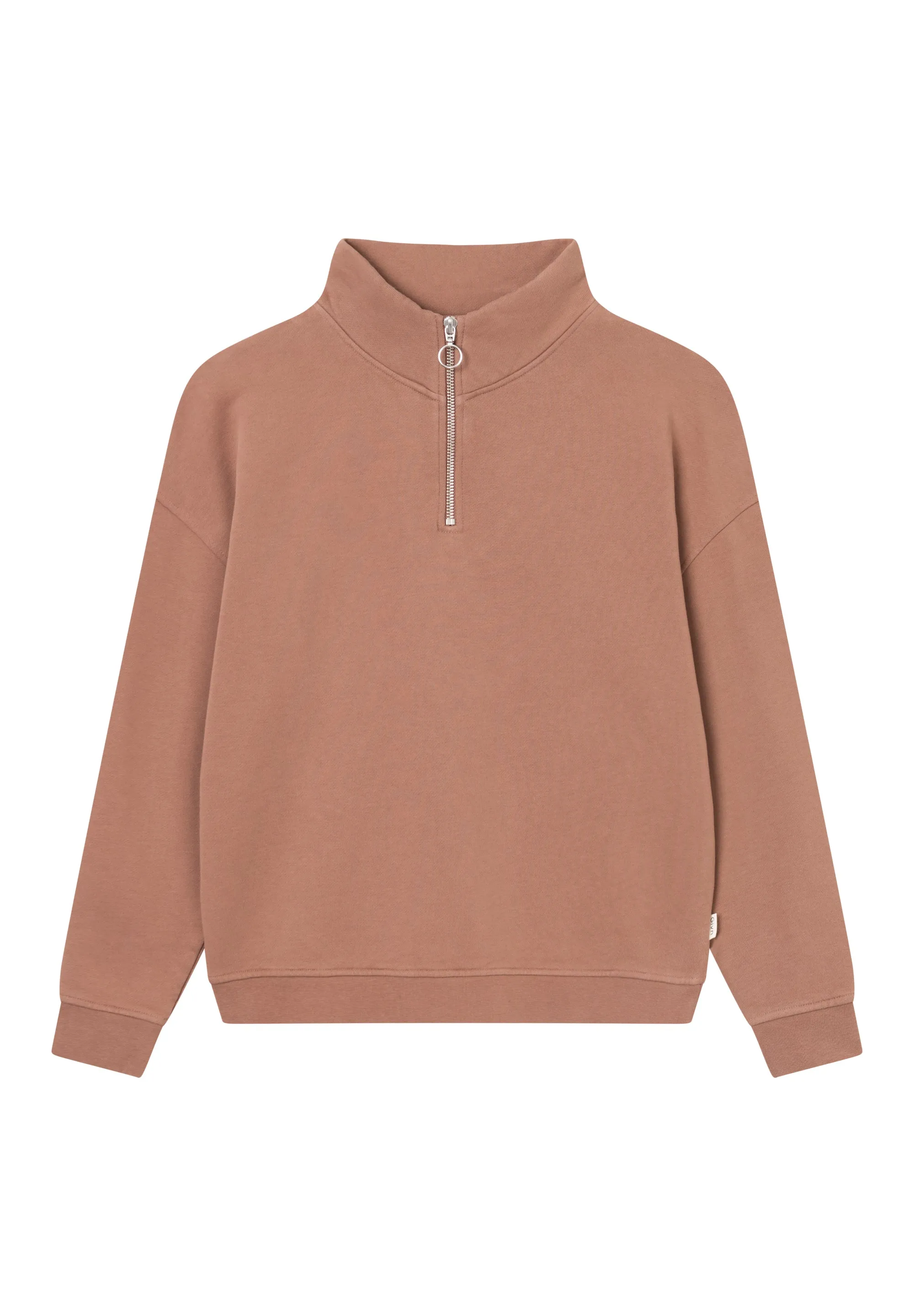 Organic Cotton Troyer Sweater DAKOTA - Truffle Beige Givn Berlin