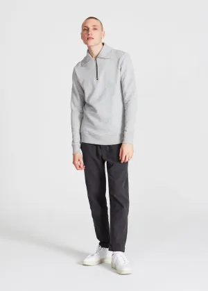 Organic Cotton Troyer Sweater TYLER - Mercury Grey Givn Berlin