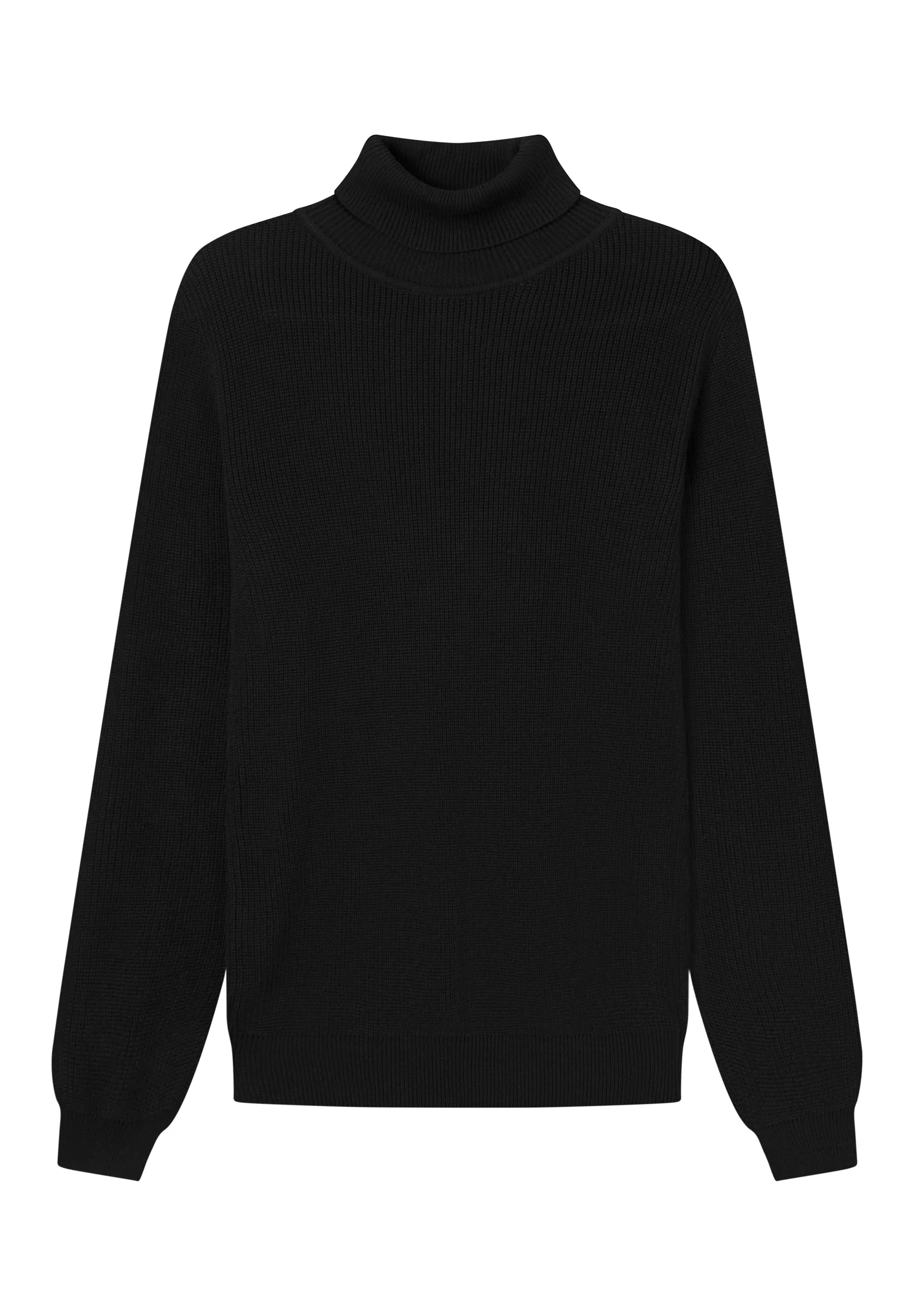 Organic Cotton Turtleneck Knit Sweater PIET - Black Givn Berlin