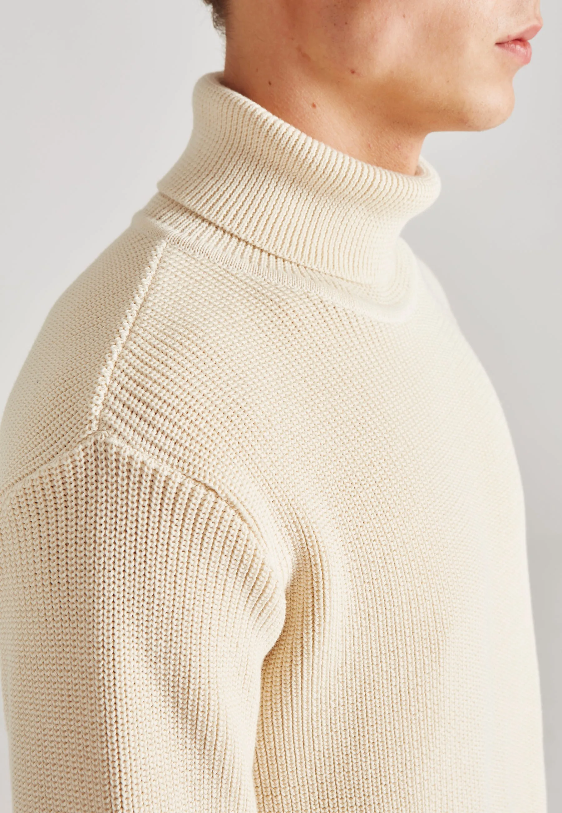 Organic Cotton Turtleneck Knit Sweater PIET - Off White Givn Berlin