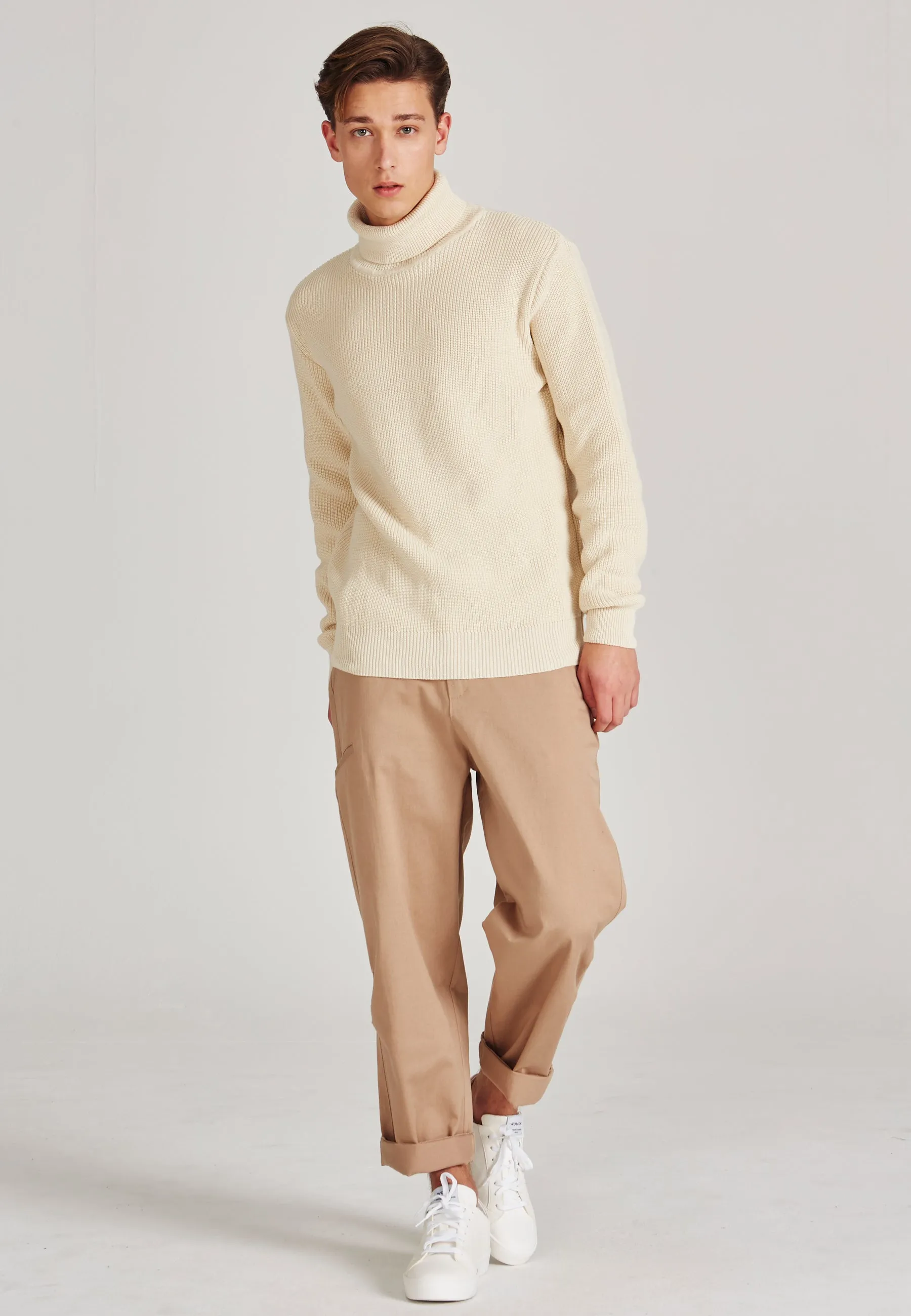 Organic Cotton Turtleneck Knit Sweater PIET - Off White Givn Berlin