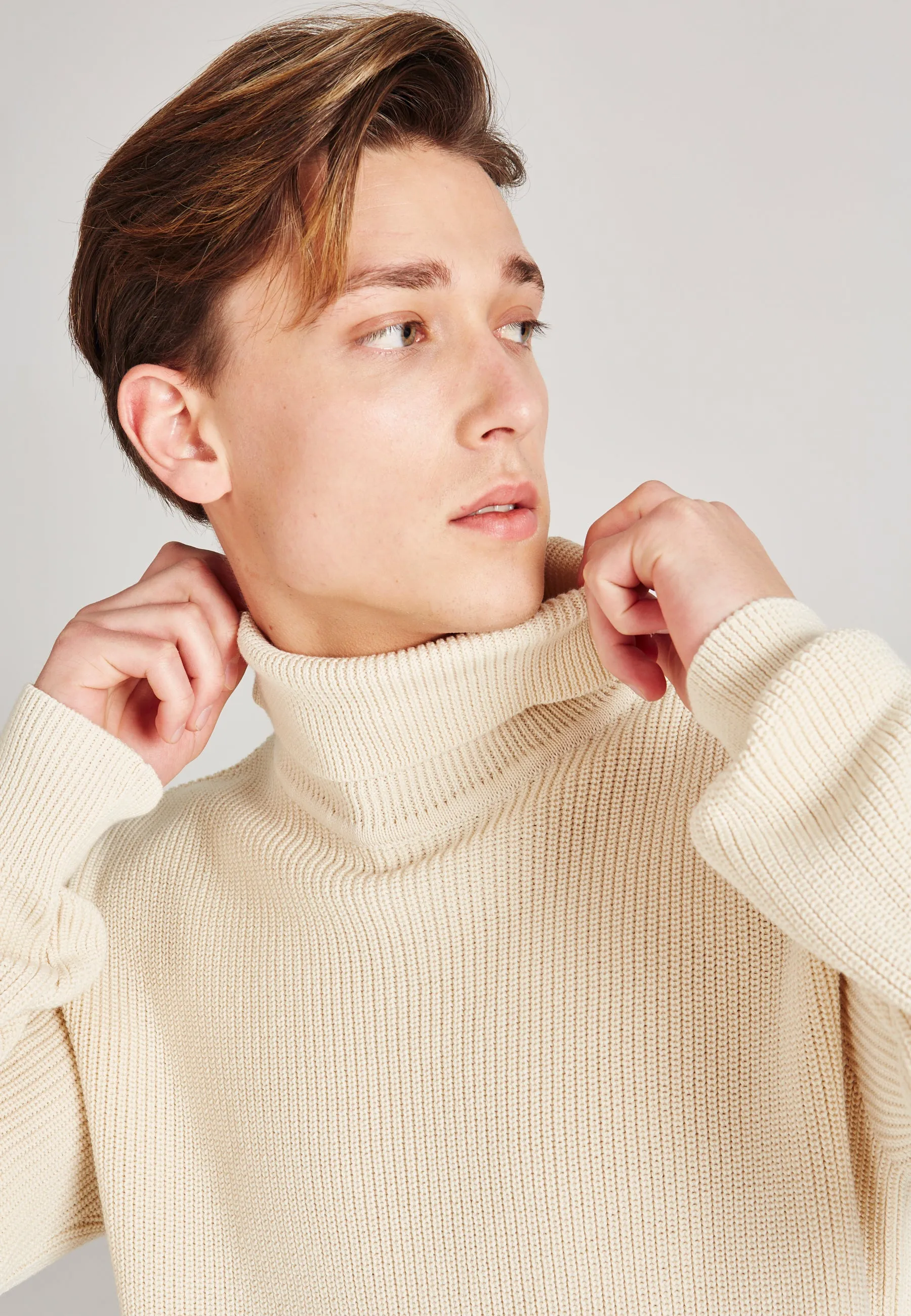 Organic Cotton Turtleneck Knit Sweater PIET - Off White Givn Berlin