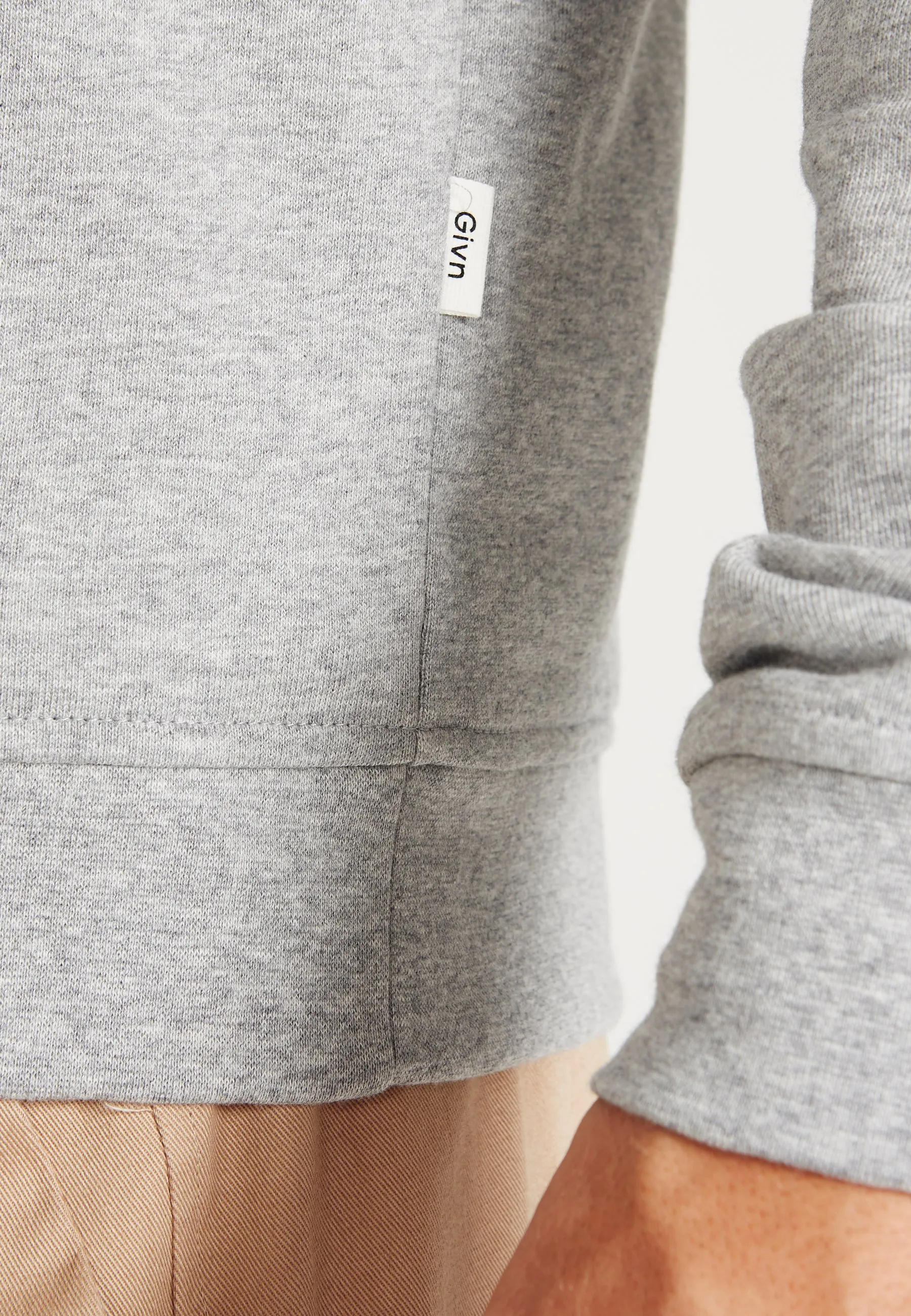 Organic Cotton WINSTON Sweat Jacket - Mercury Grey Givn Berlin