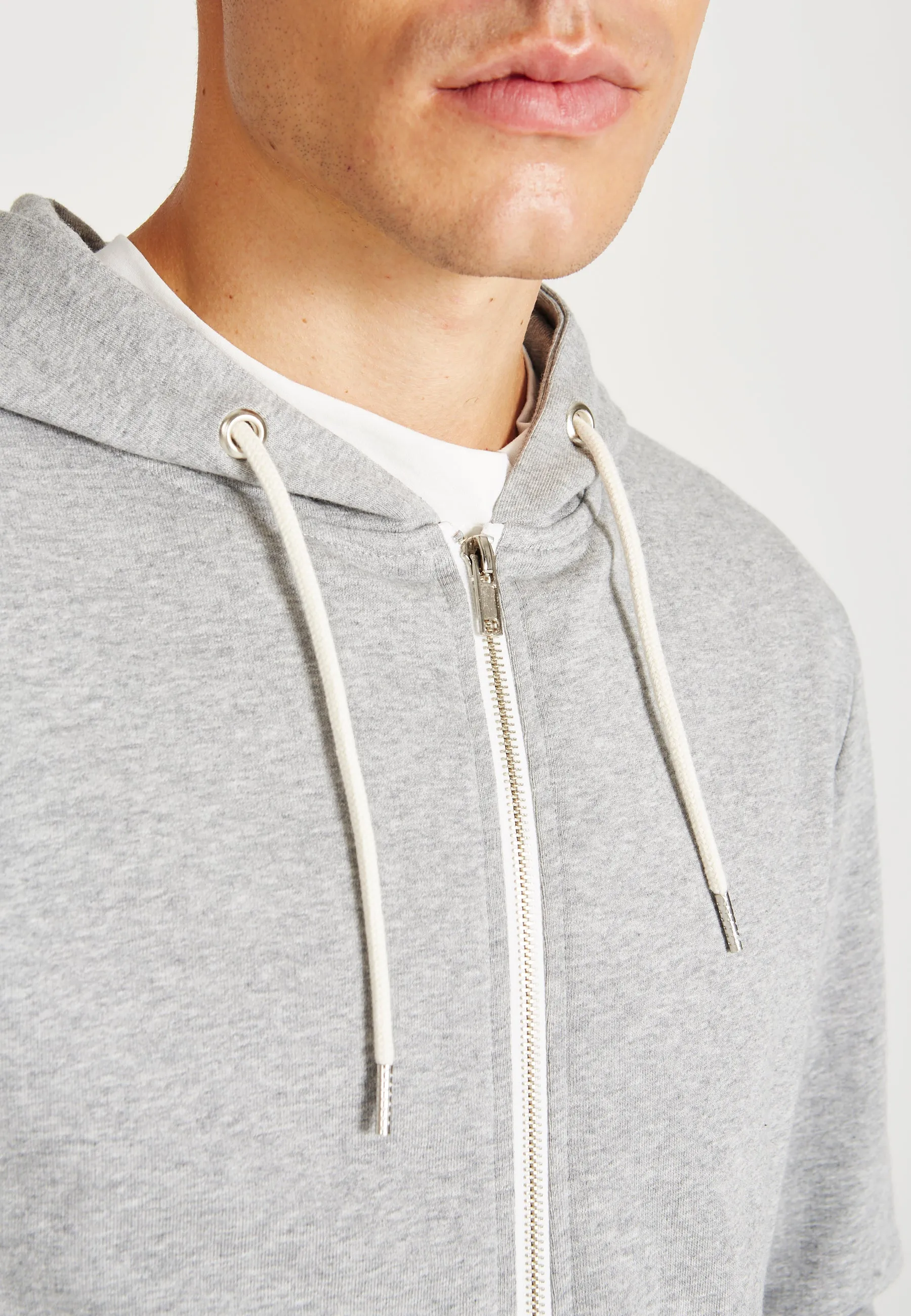 Organic Cotton WINSTON Sweat Jacket - Mercury Grey Givn Berlin