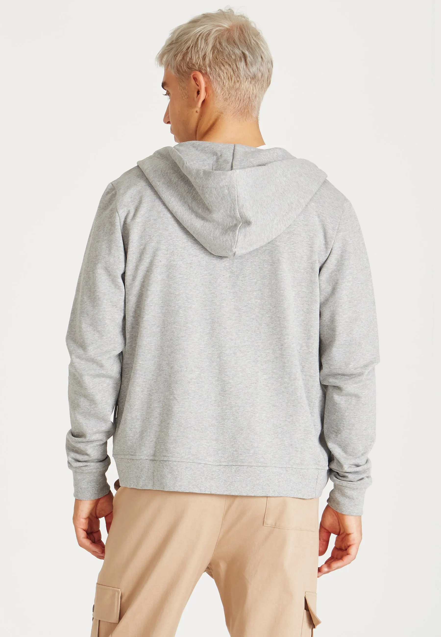 Organic Cotton WINSTON Sweat Jacket - Mercury Grey Givn Berlin