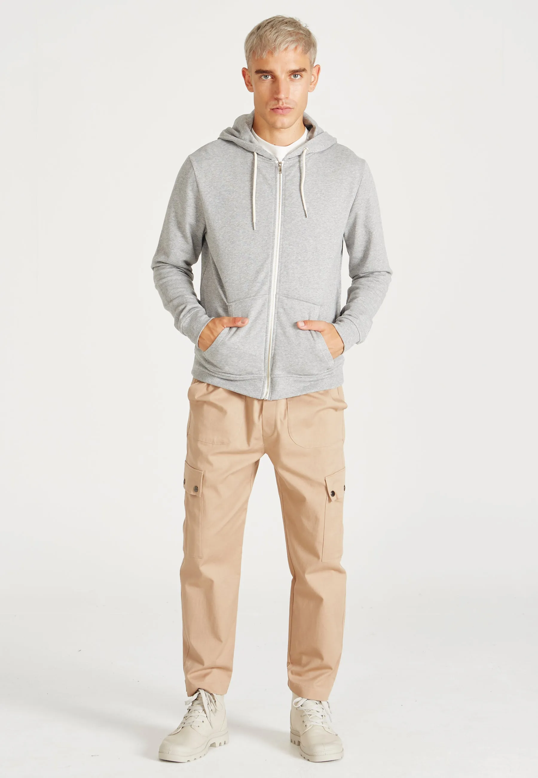 Organic Cotton WINSTON Sweat Jacket - Mercury Grey Givn Berlin