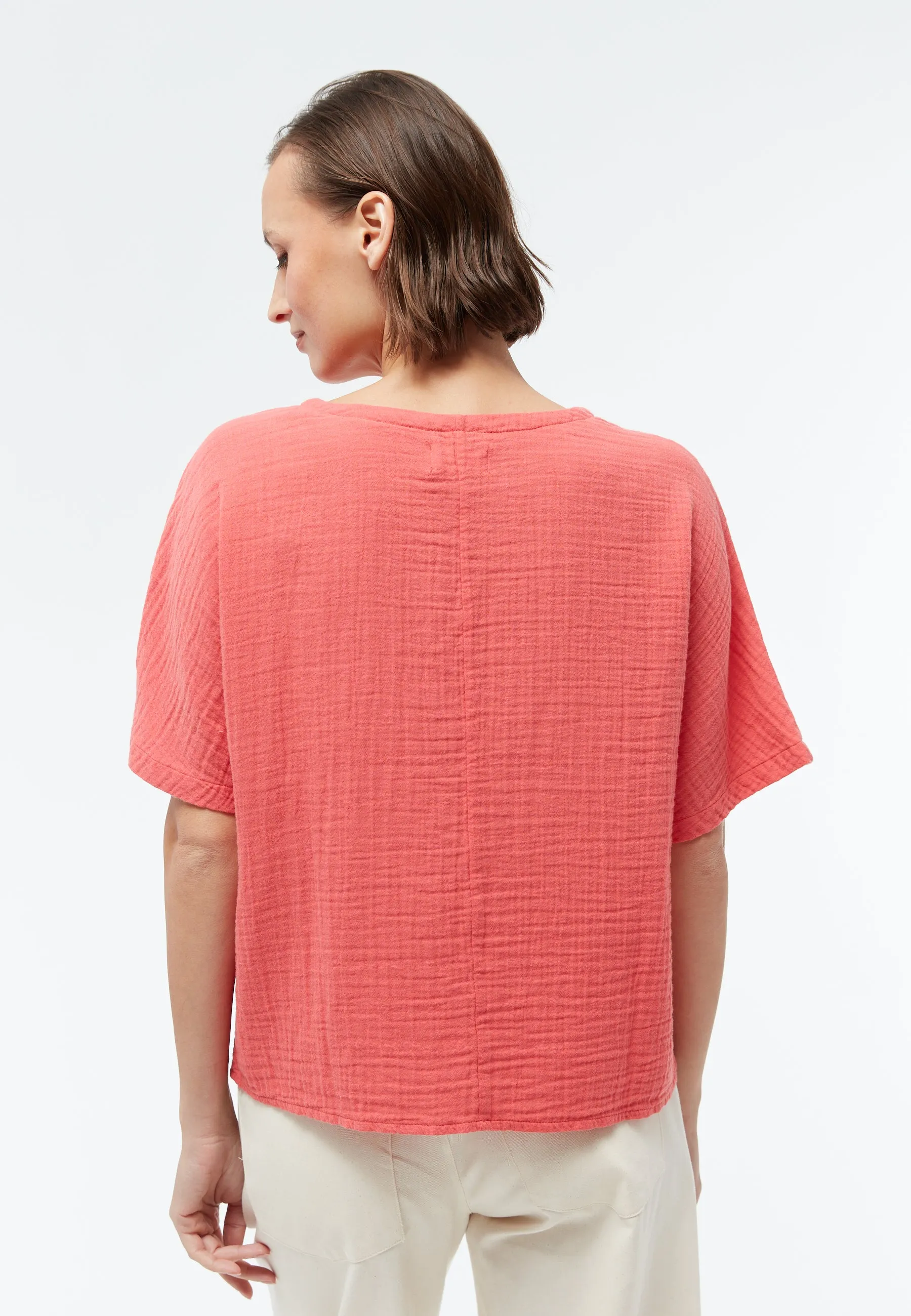Oversized blouse GBPINA out of organic cotton muslin Givn Berlin