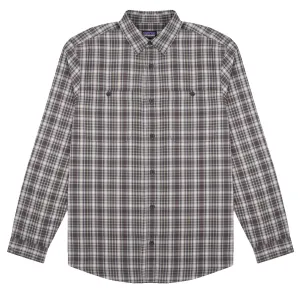 Patagonia L/S Pima Cotton Shirt Fractures / Forge Grey