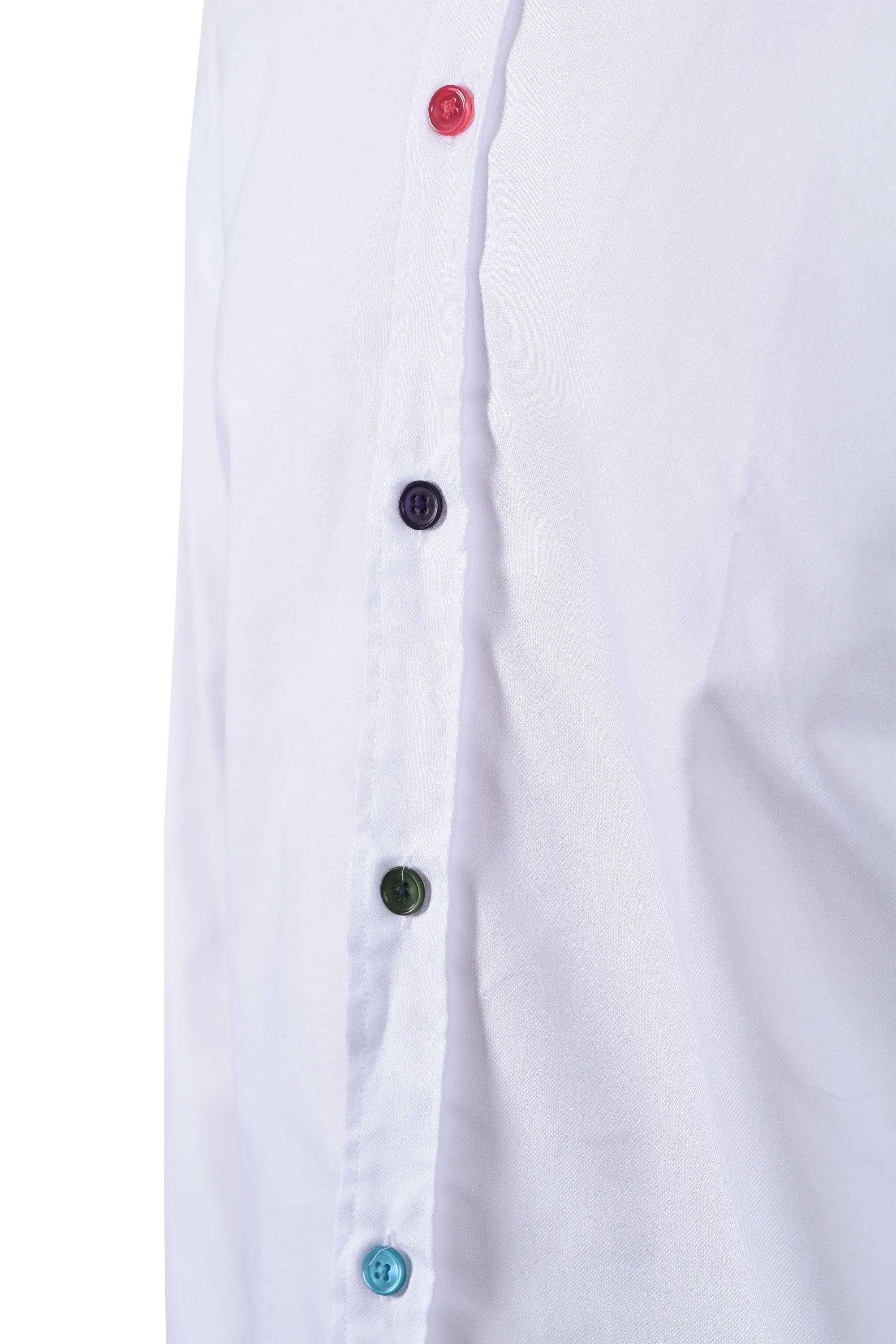 Paul Smith Sport Stripe Button Shirt White