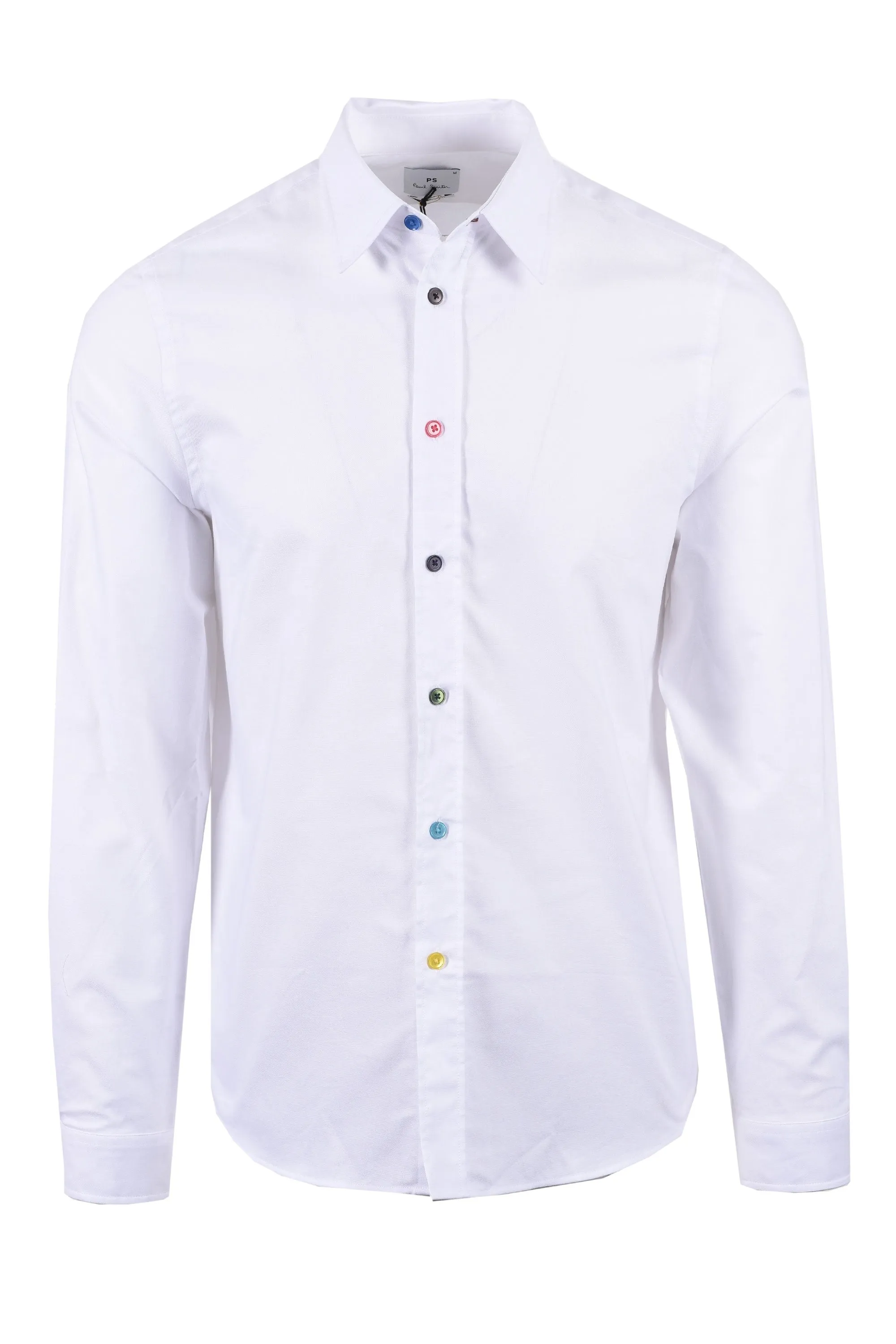 Paul Smith Sport Stripe Button Shirt White