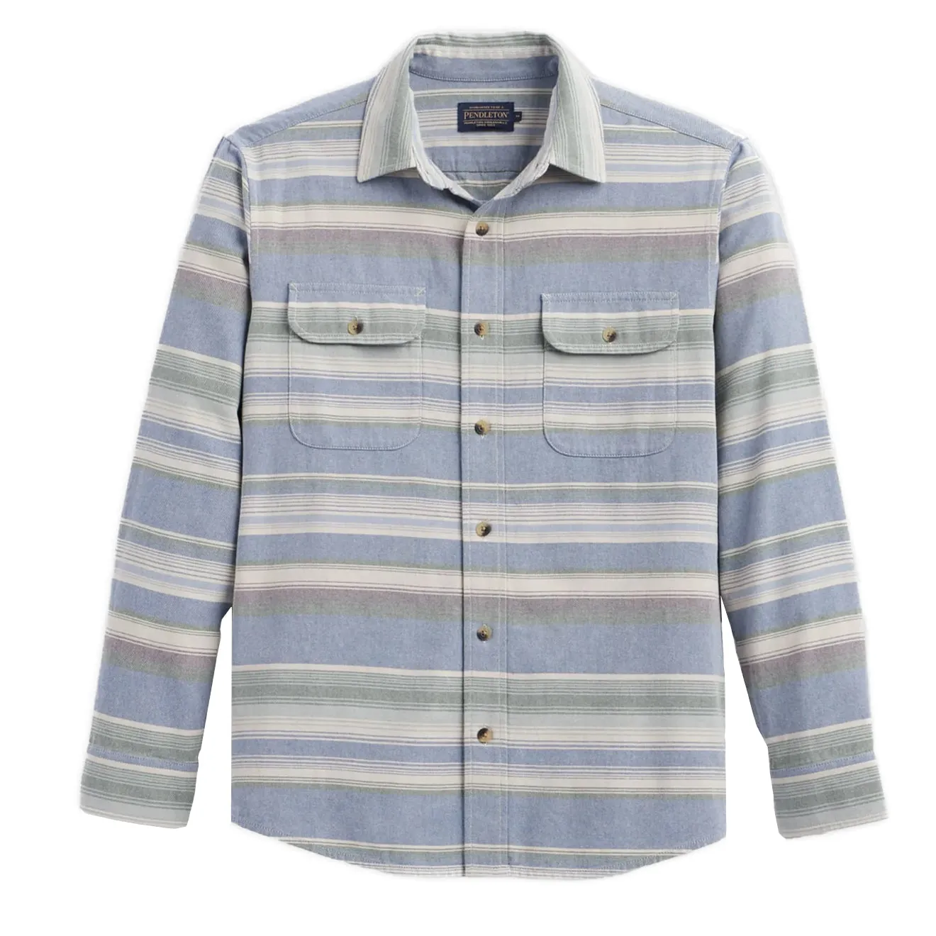 Pendleton Beach Shack Shirt Navy Stripe