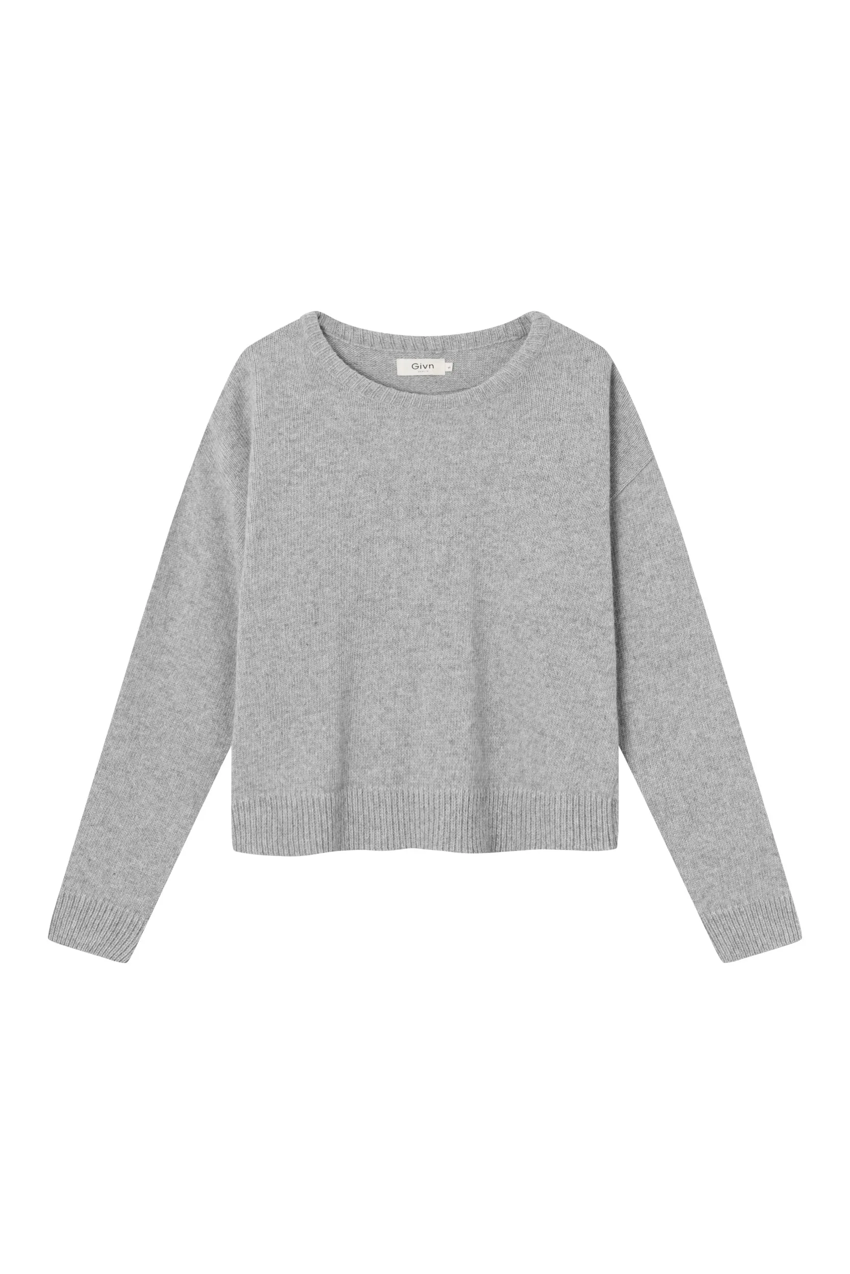 PHILOU recycled wool knit sweater - Light Grey Givn Berlin