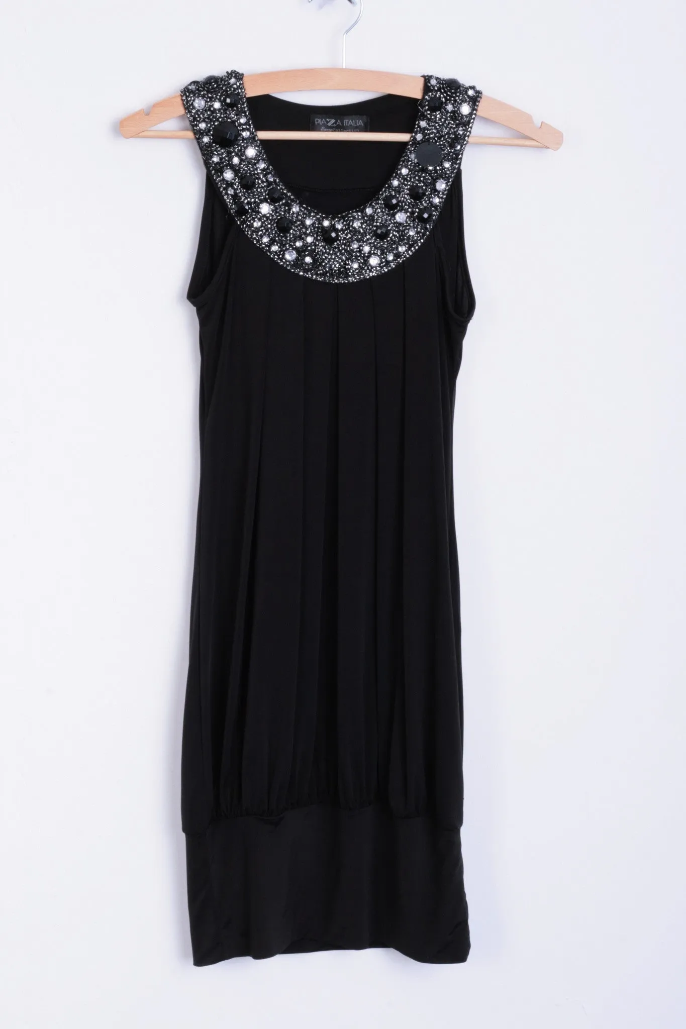 Piaza Italia Womens S Tunic Bids Black Long Sleeveless Shirt