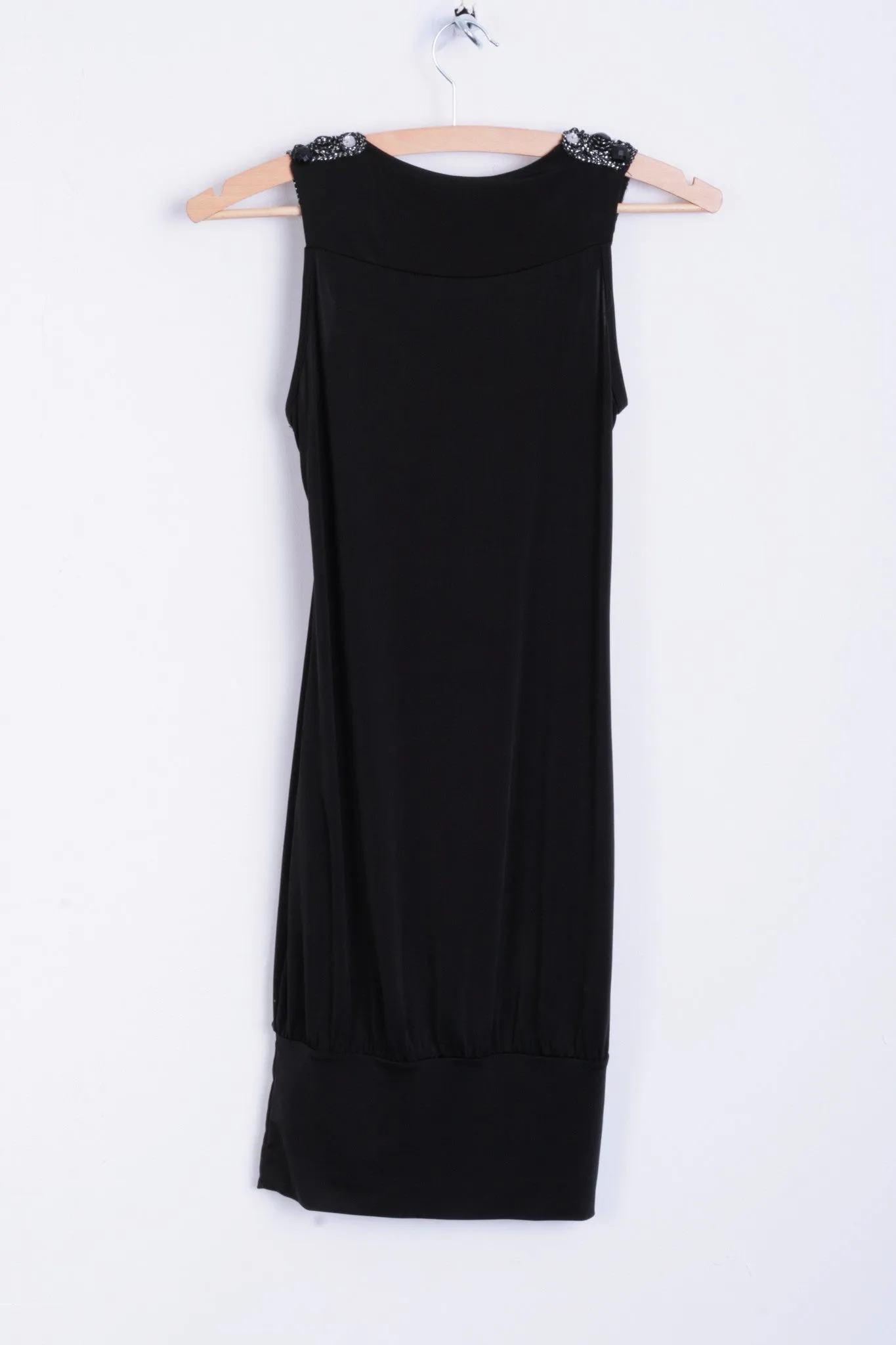 Piaza Italia Womens S Tunic Bids Black Long Sleeveless Shirt