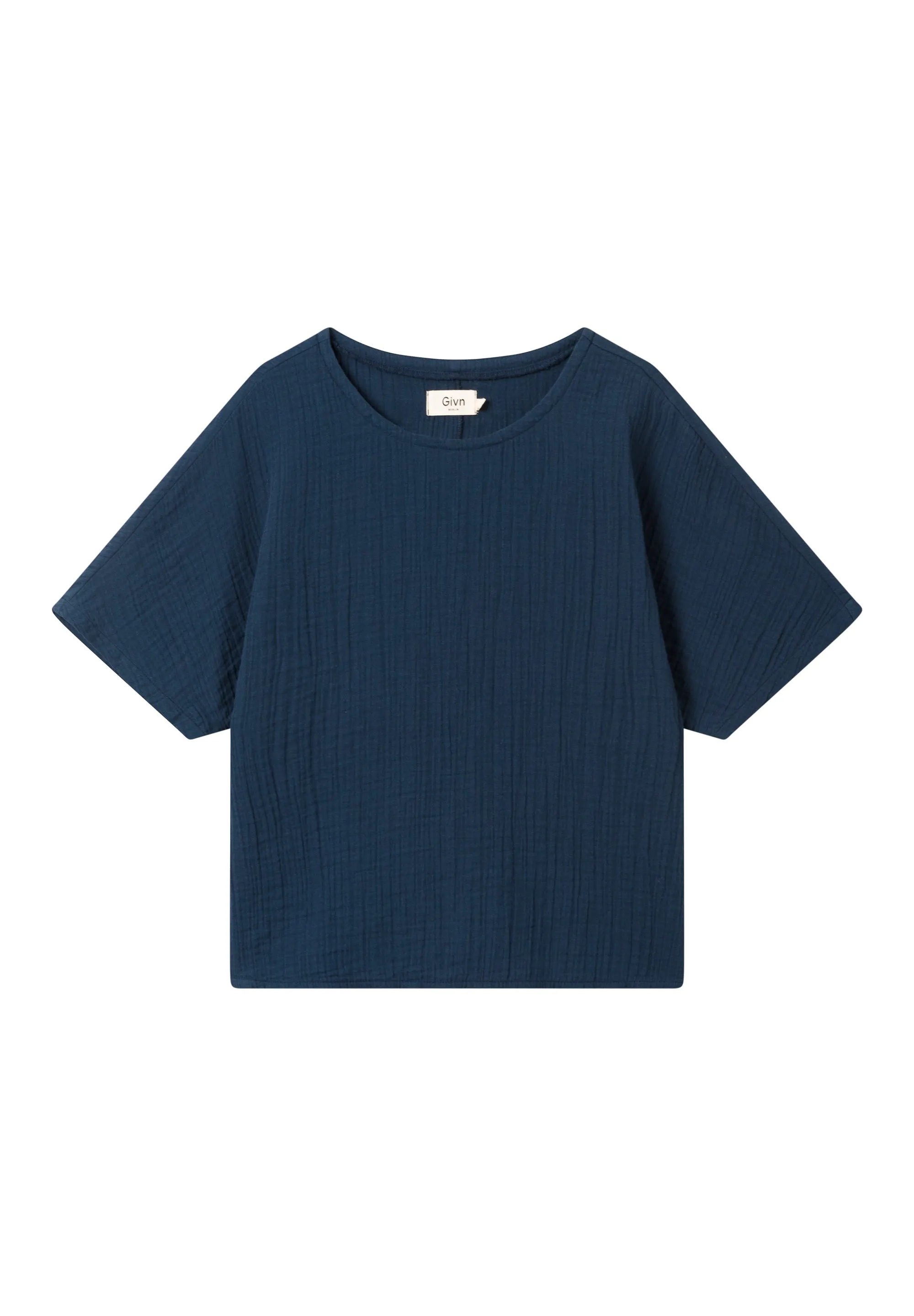 PINA Organic Cotton Muslin T-Shirt - Midnight Blue Givn Berlin