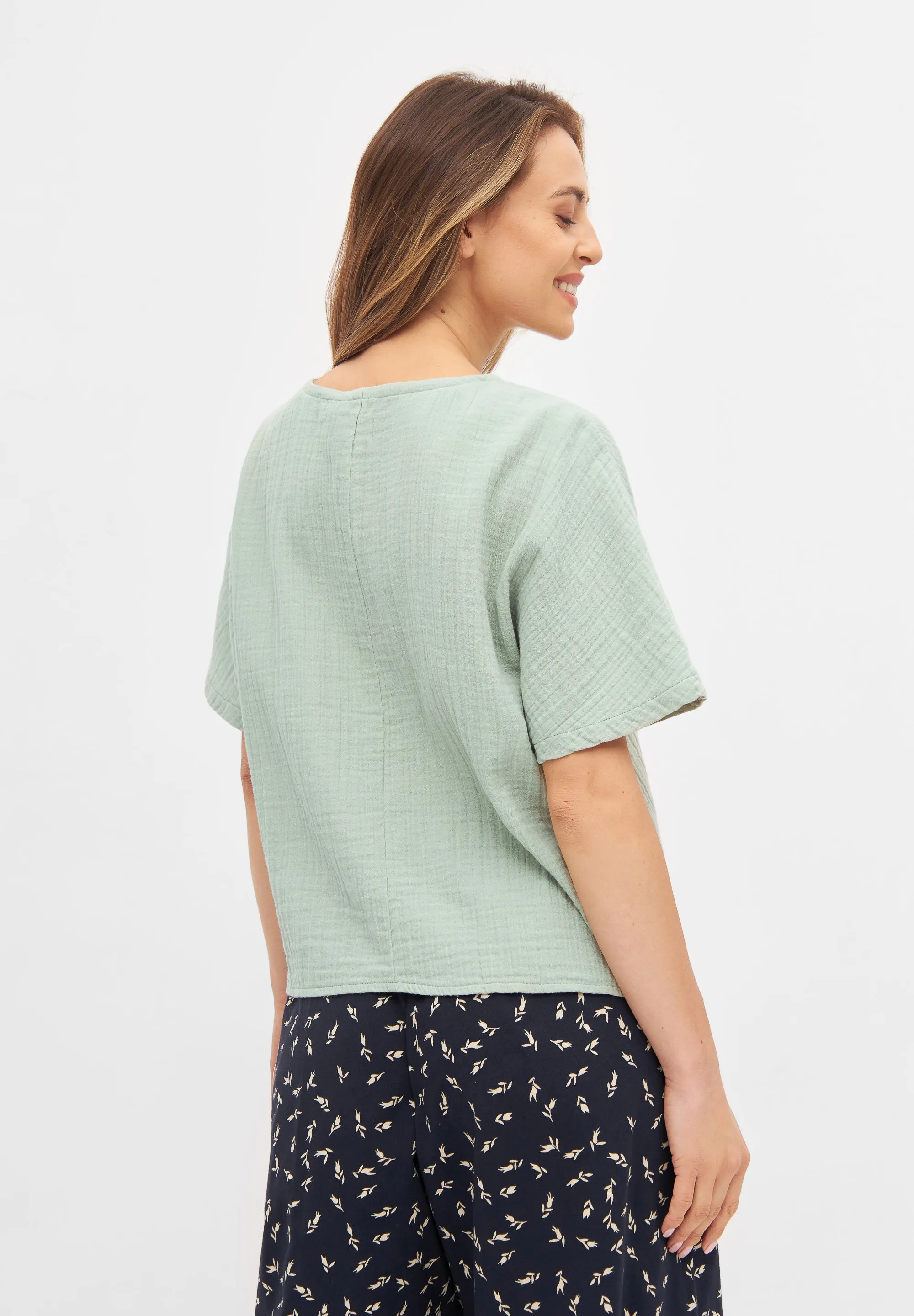 PINA Organic Cotton Muslin T-Shirt - Sage Givn Berlin