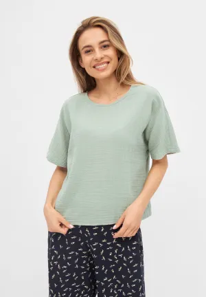 PINA Organic Cotton Muslin T-Shirt - Sage Givn Berlin