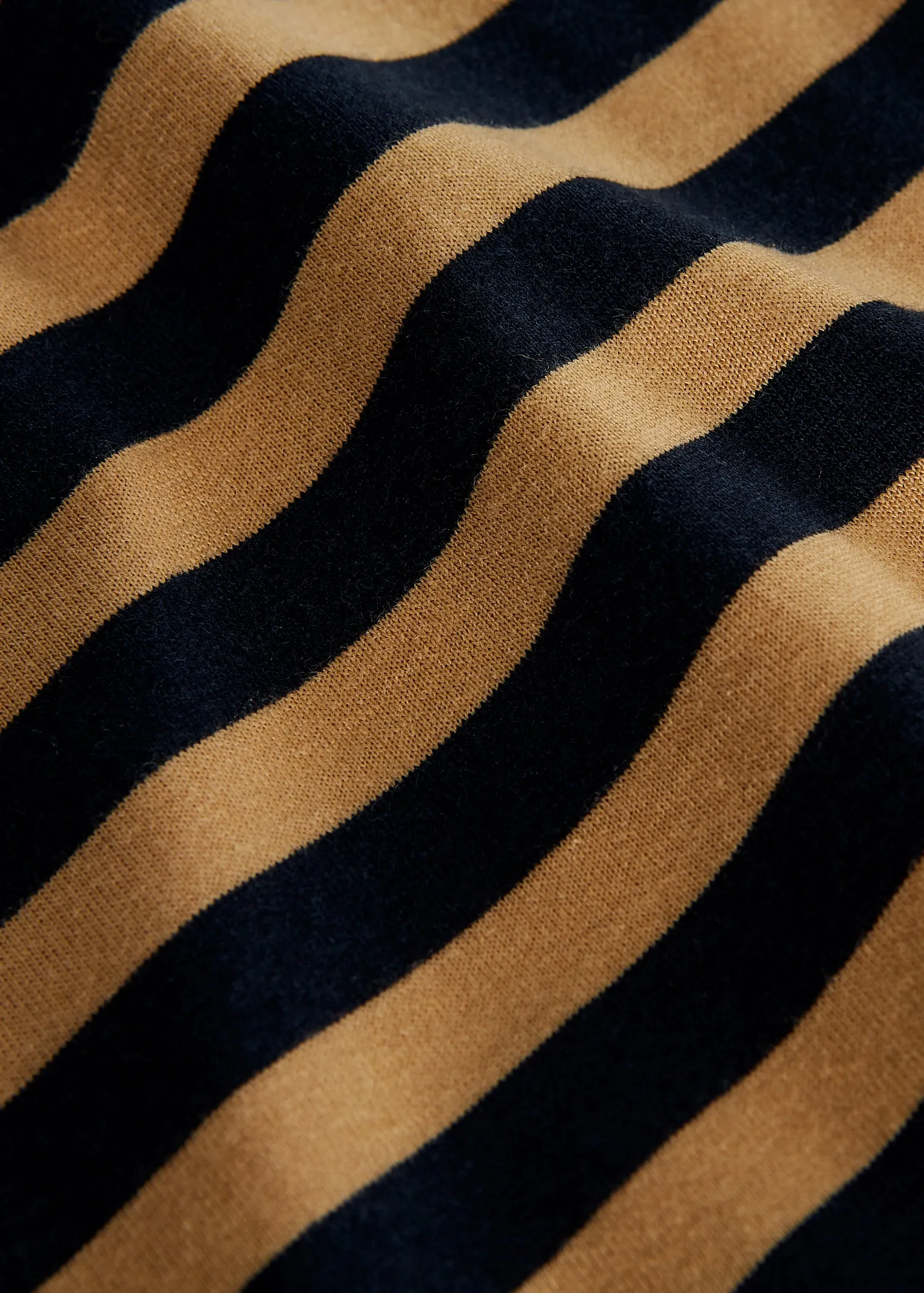 POLLY longsleeve made from TENCEL™ Lyocell - Blue / Camel (Stripes) Givn Berlin
