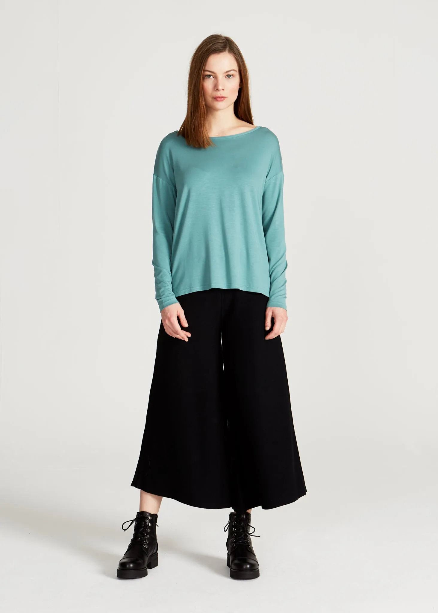 POLLY longsleeve made from TENCEL™ Lyocell - Dark Mint (Tencel) Givn Berlin