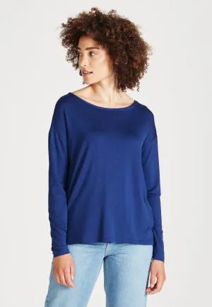 POLLY longsleeve made from TENCEL™ Lyocell - Navy Blue (Tencel) Givn Berlin