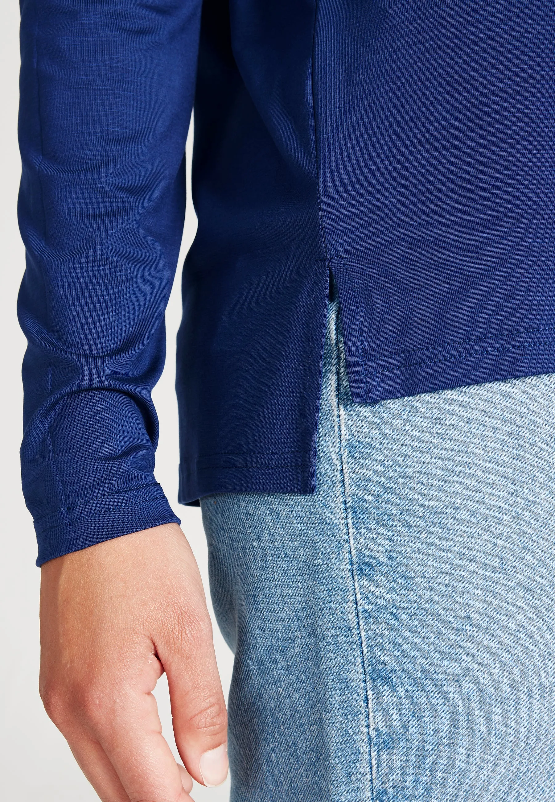POLLY longsleeve made from TENCEL™ Lyocell - Navy Blue (Tencel) Givn Berlin